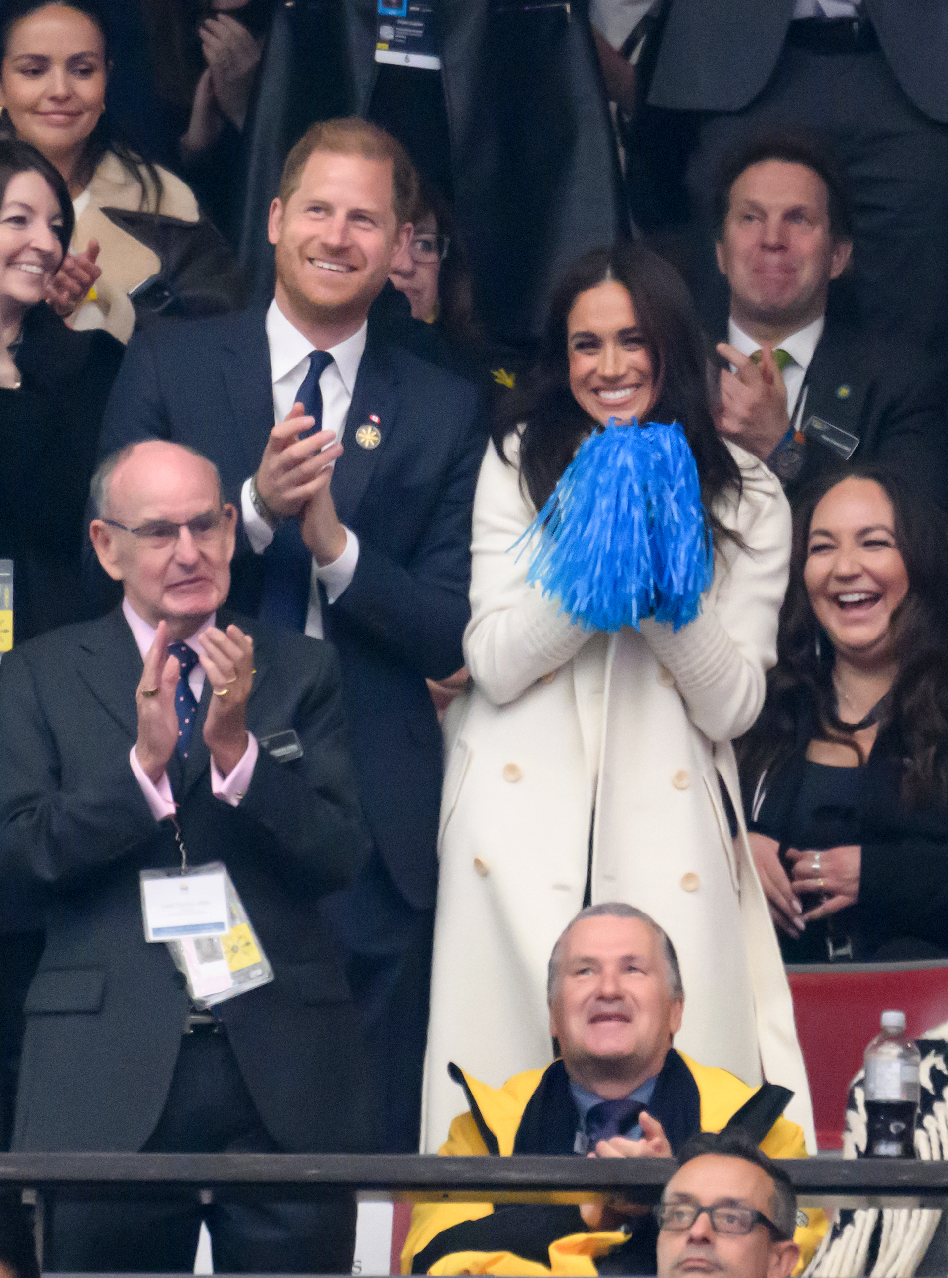 Prinz Harry und Meghan Markle während der Eröffnungsfeier der Invictus Games 2025 am 8. Februar in Vancouver, British Columbia, Kanada. | Quelle: Getty Images