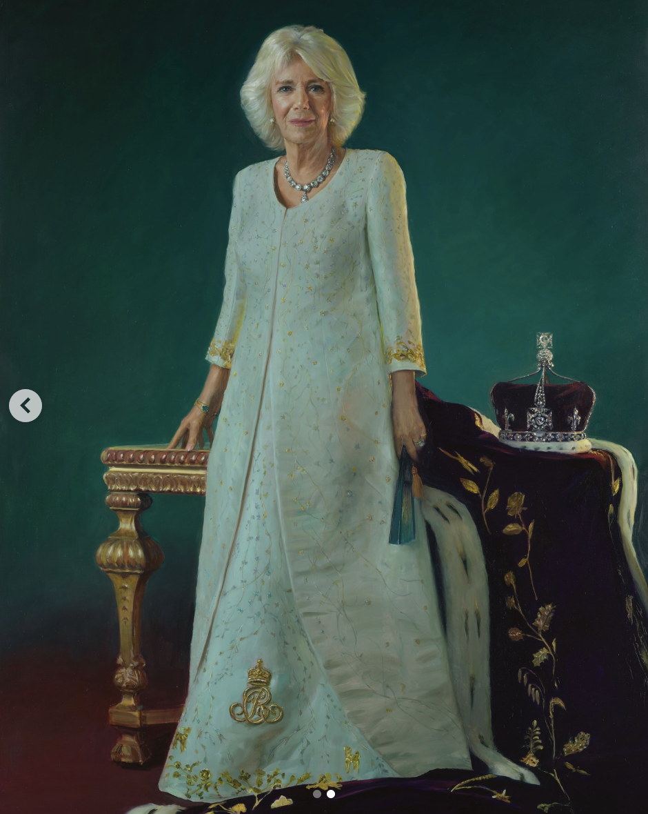 Das Krönungsporträt von Königin Camilla, datiert auf den 6. Mai 2025 | Quelle: Instagram/theroyalfamily