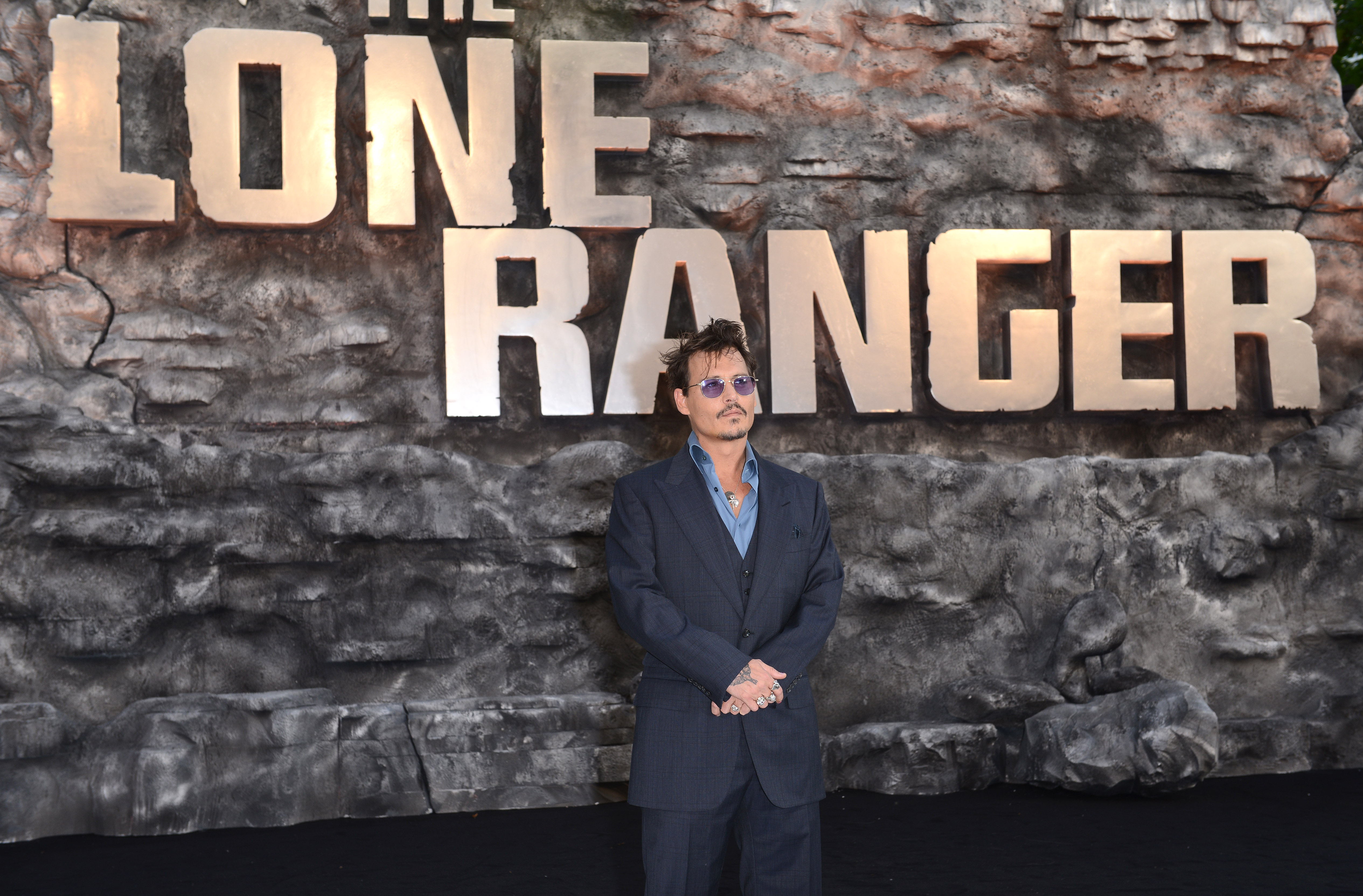 Johnny Depp bei der britischen Premiere von "The Lone Ranger" in London, England am 21. Juli 2013 | Quelle: Getty Images