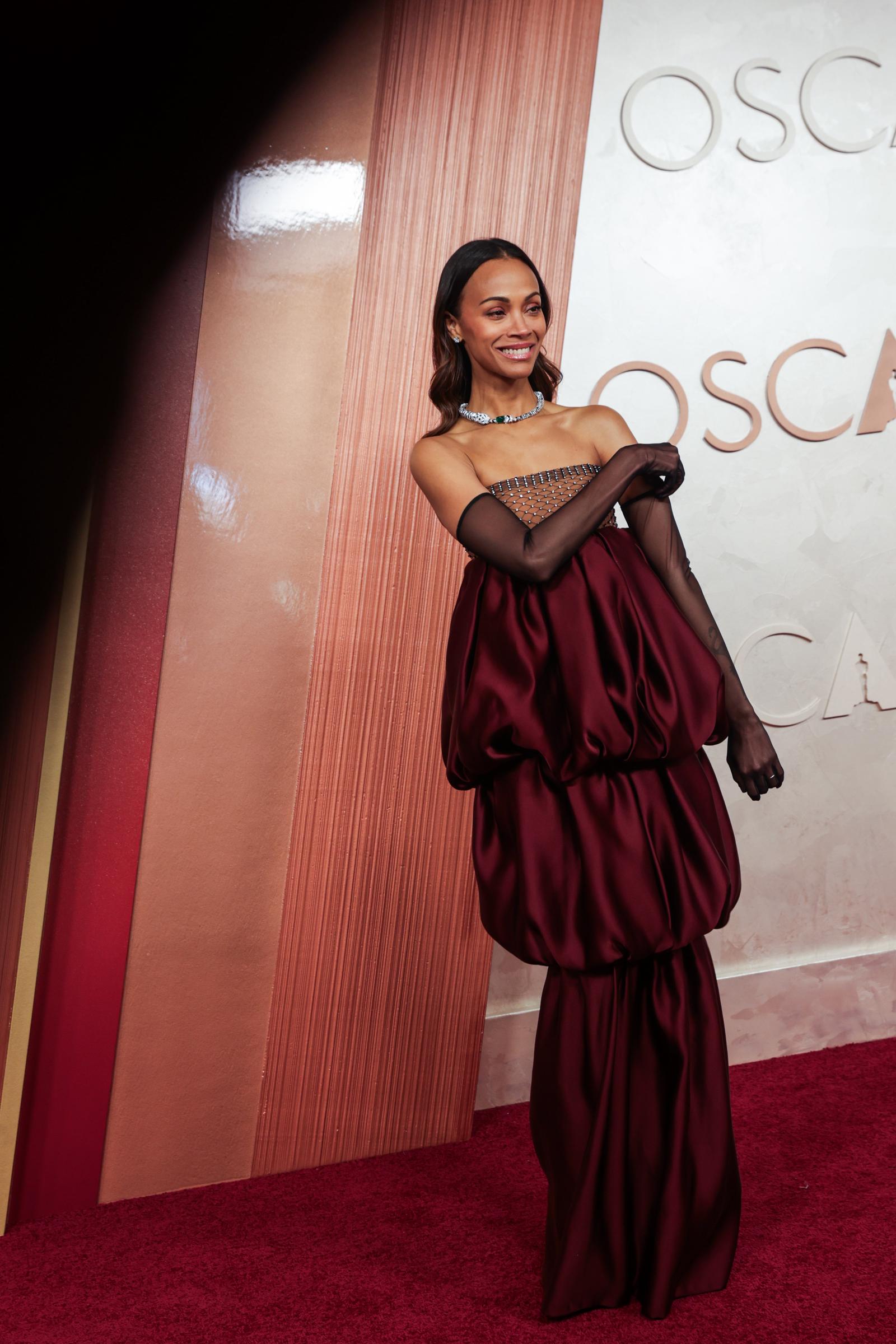 Zoe Saldana bei der 97. Oscarverleihung im Dolby Theatre in Hollywood, Kalifornien, am 2. März 2025 | Quelle: Getty Images