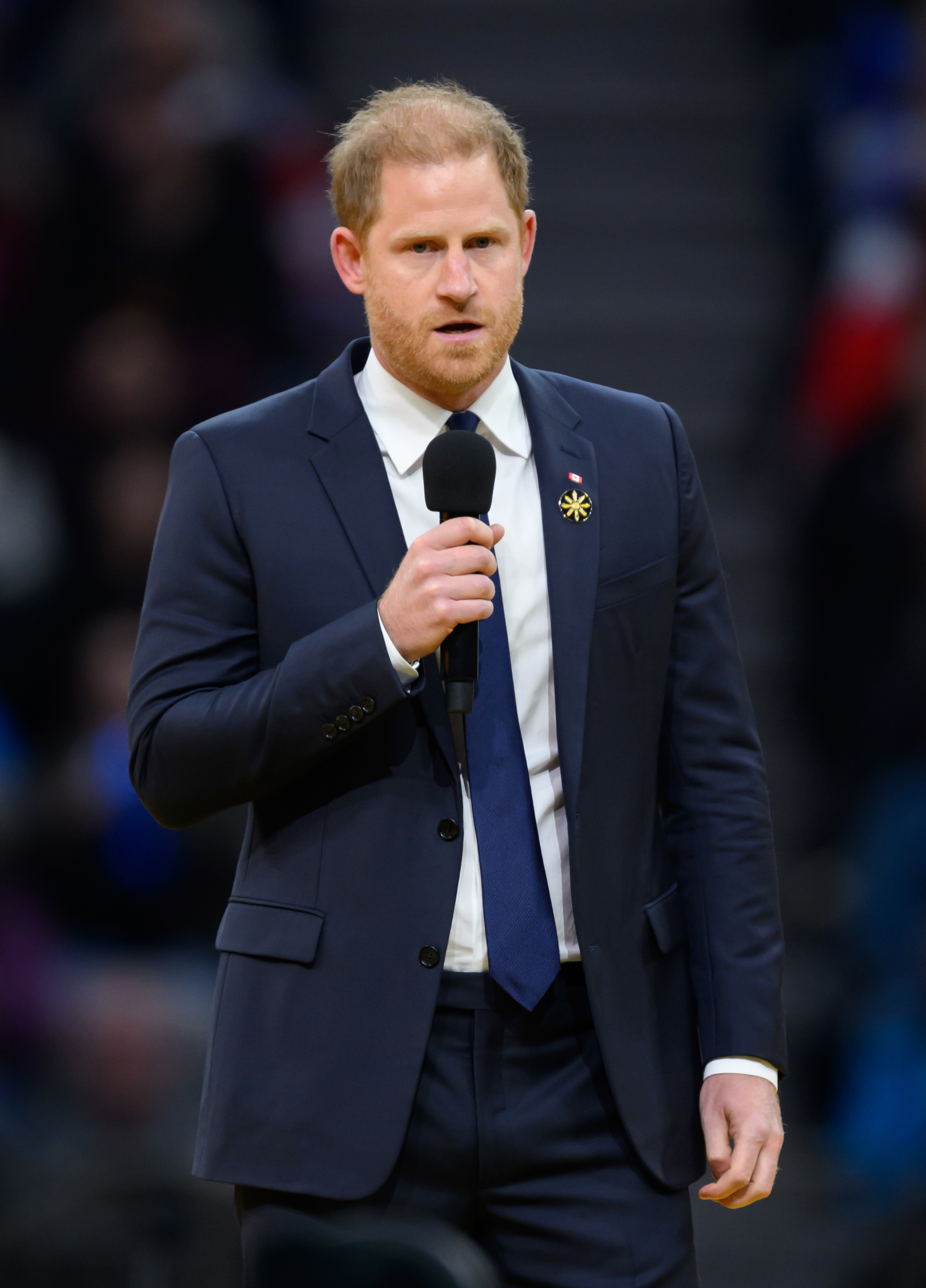 Prinz Harry spricht bei der Eröffnungsfeier der Invictus Games 2025 in Vancouver, British Columbia, am 8. Februar 2025. | Quelle: Getty Images