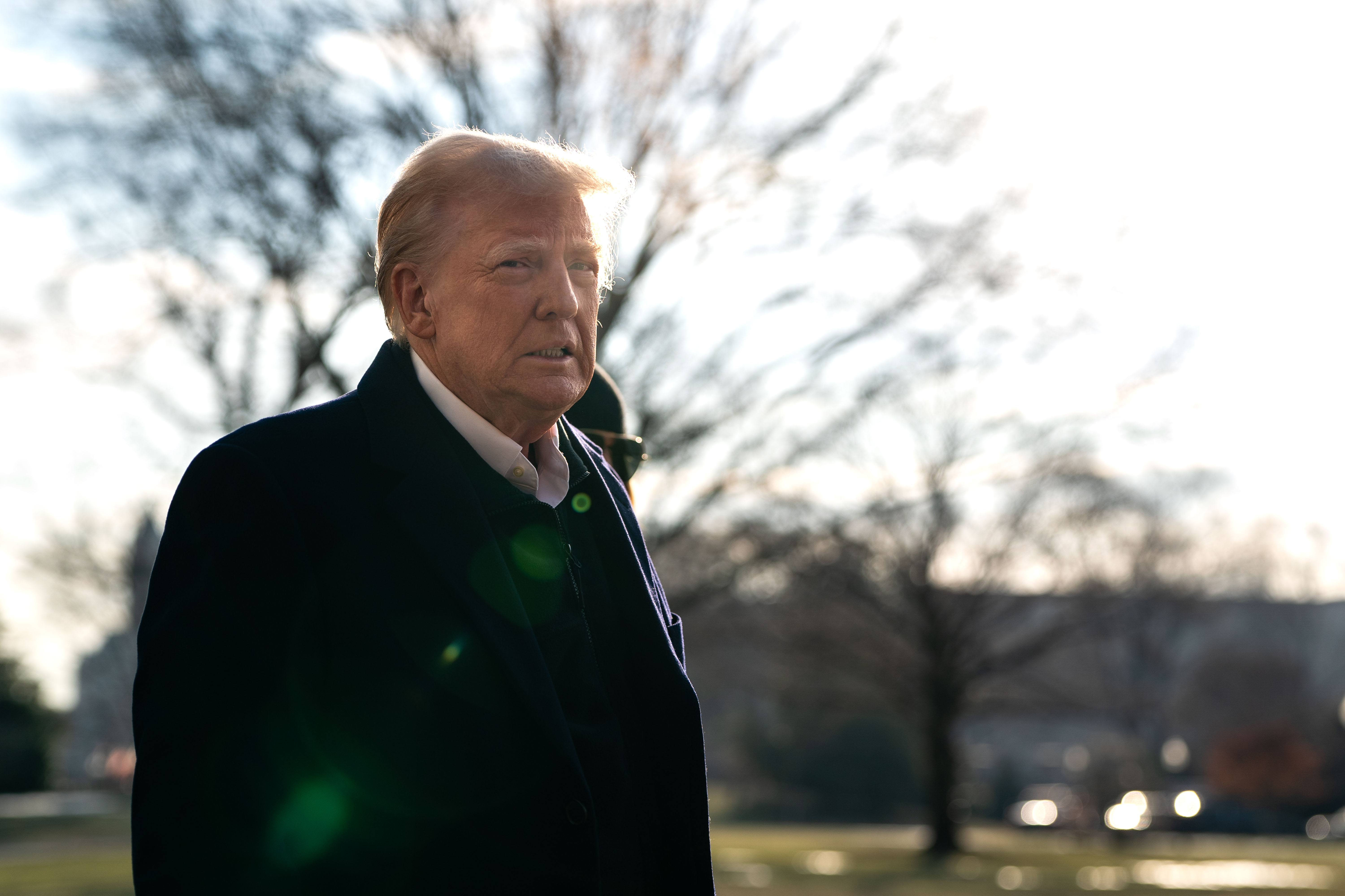 Donald Trump spricht am 24. Januar 2025 in Washington, D.C., zu Pressevertretern. | Quelle: Getty Images