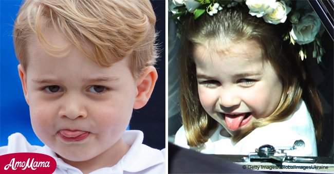 Fotos zeigen, dass die Enkelkinder der Queen oft ihre Zungen herausstrecken