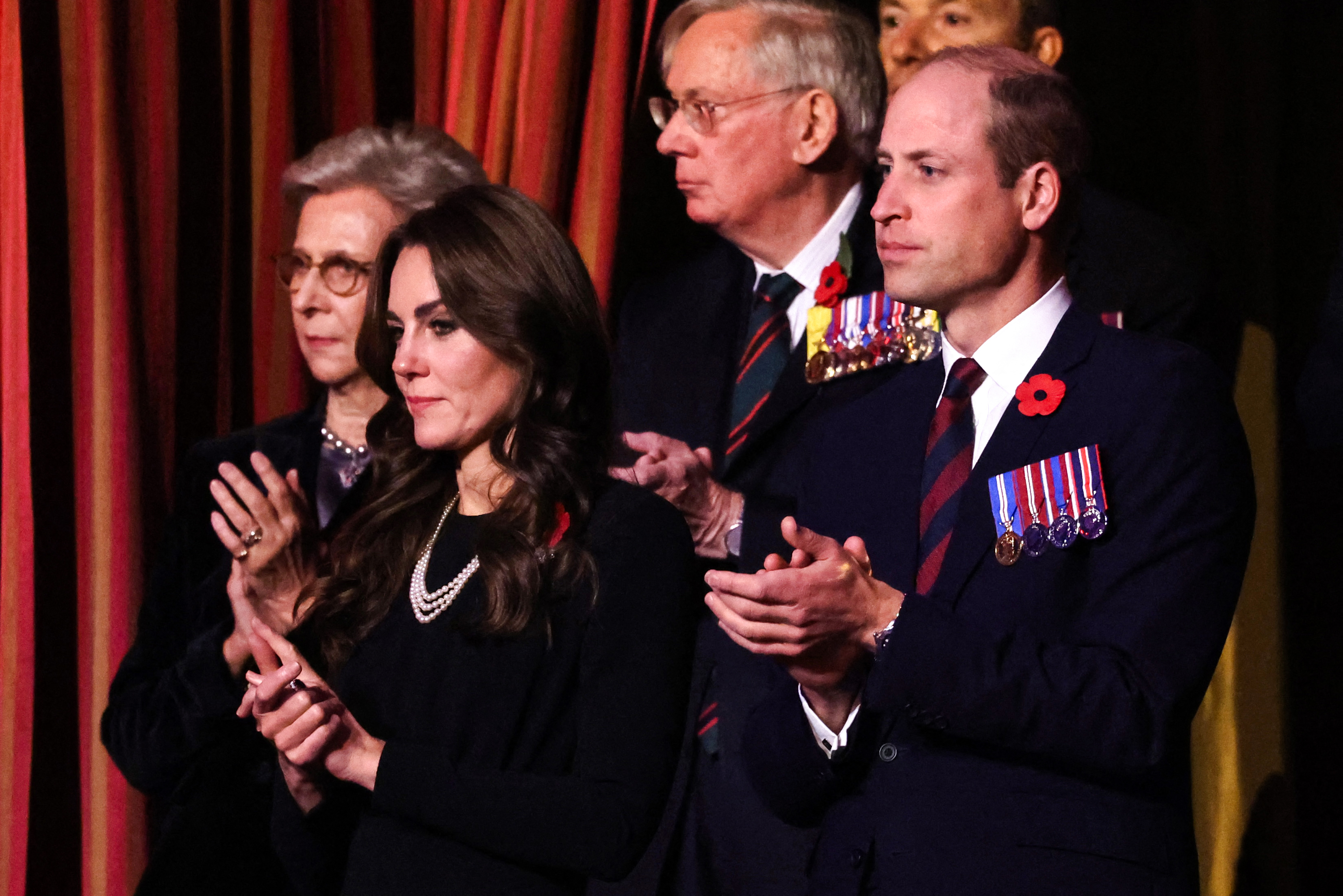 Prinzessin Catherine und Prinz William bei der Zeremonie "The Royal British Legion Festival of Remembrance" in der Royal Albert Hall in London am 11. November 2023 | Quelle: Getty Images