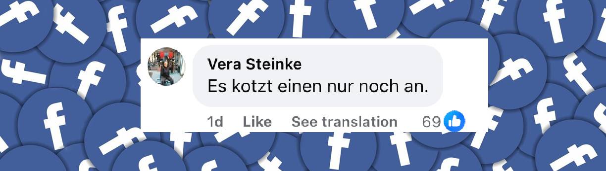 Facebook-Kommentare über den Vorfall | Quelle: facebook.com/reel/935221982558692/
