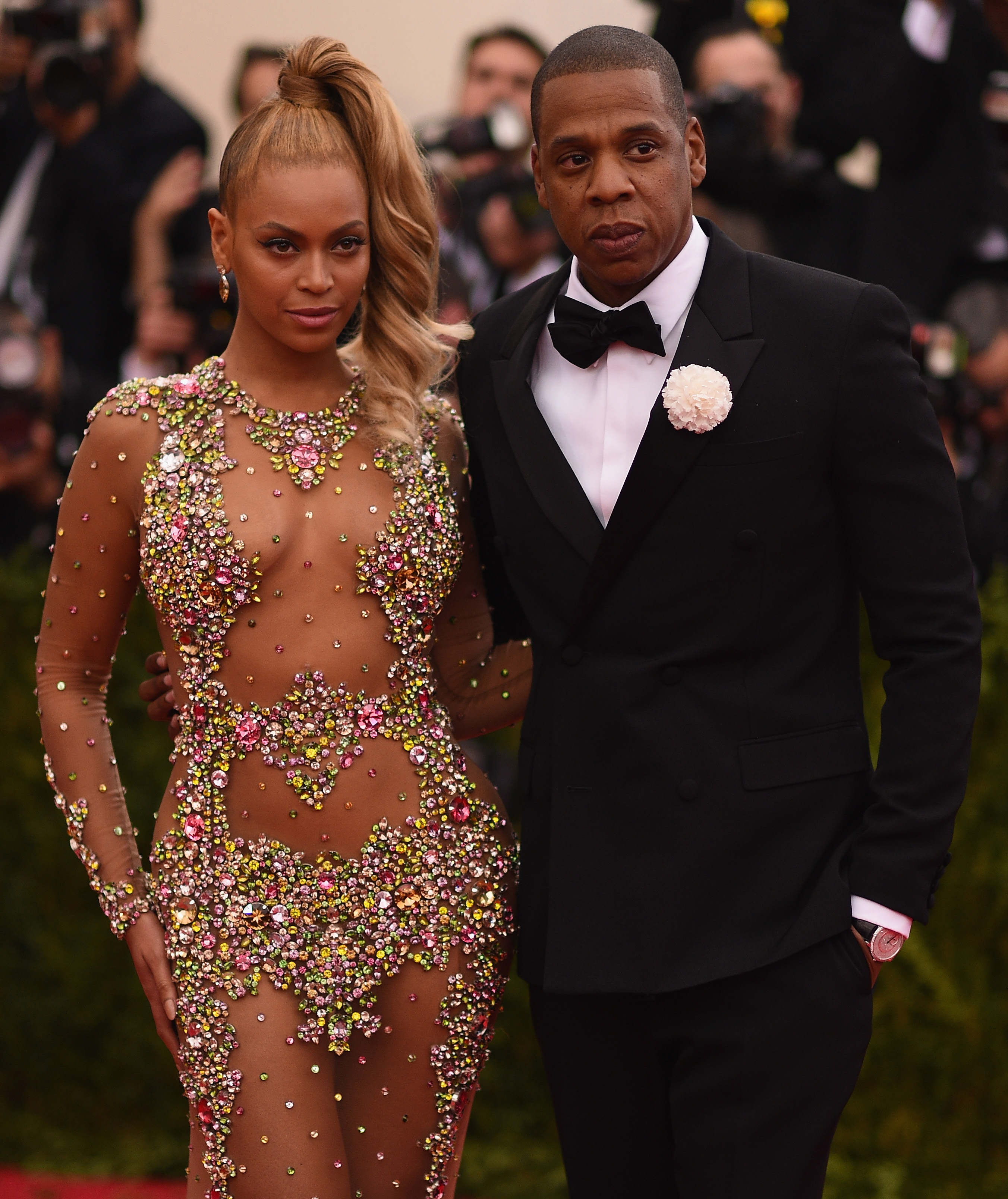 Beyoncé und Jay Z bei der "China: Through The Looking Glass" Costume Institute Benefizgala im Metropolitan Museum of Art am 4. Mai 2015 in New York. | Quelle: Getty Images