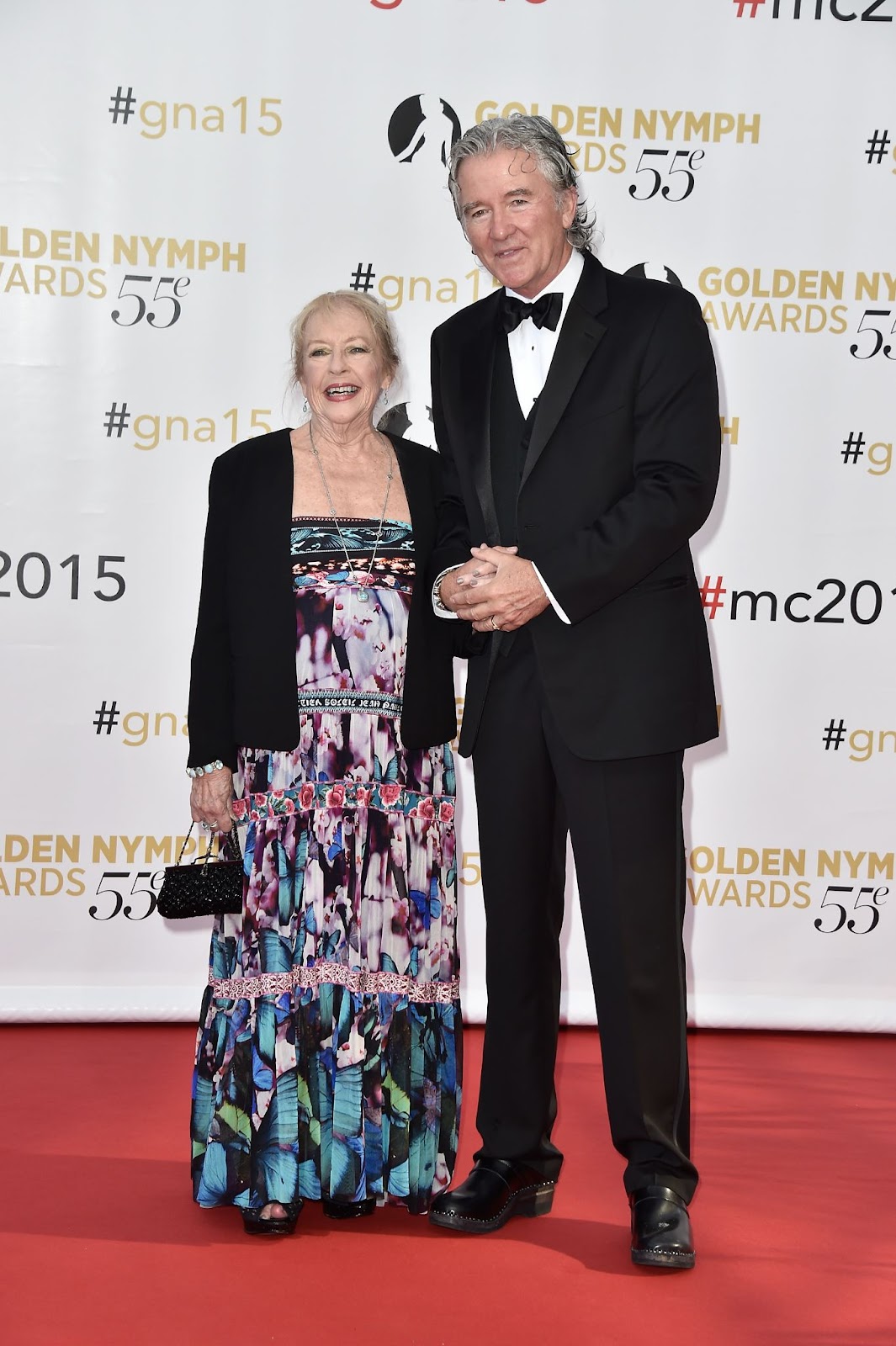 Patrick Duffy und Carlyn Rosser bei der Abschlusszeremonie des 55. Monte-Carlo-Fernsehfestivals am 18. Juni 2015 in Monaco. | Quelle: Getty Images