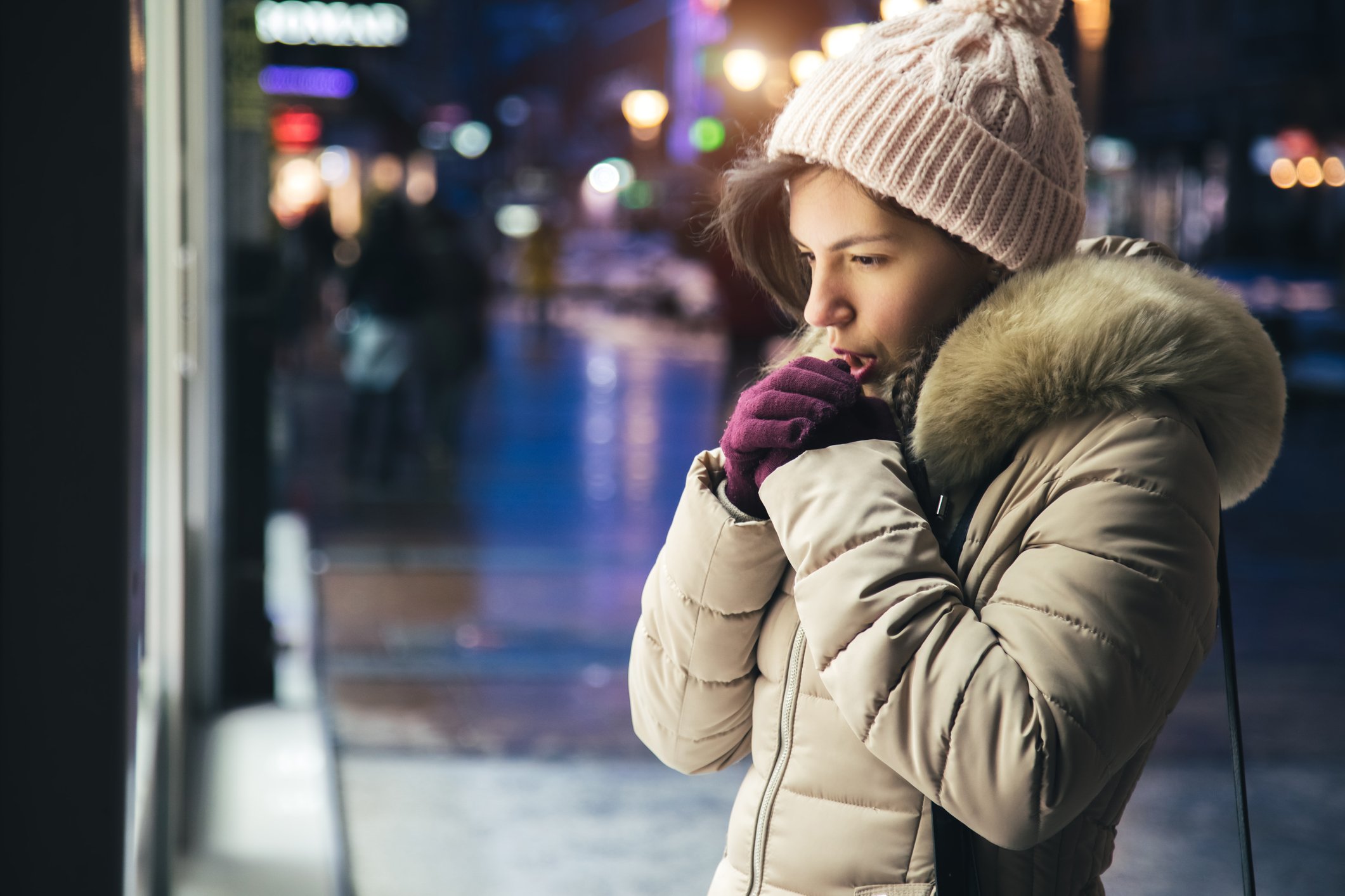 Ich habe im Schnee gezittert. | Foto: Getty Images