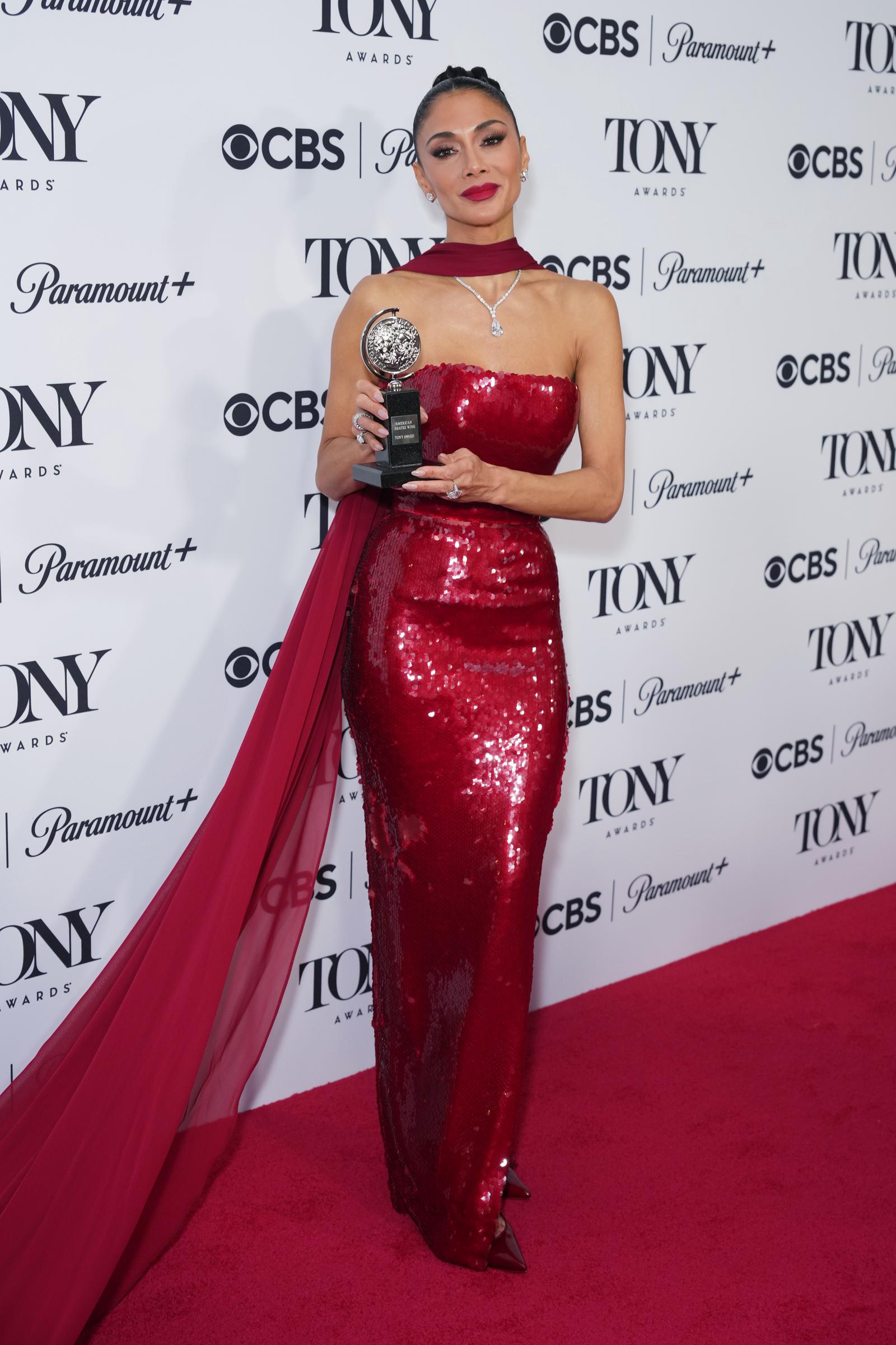 Nicole Scherzinger posiert auf dem roten Teppich bei den 78th Annual Tony Awards am 8. Juni 2025 in New York City. | Quelle: Getty Images