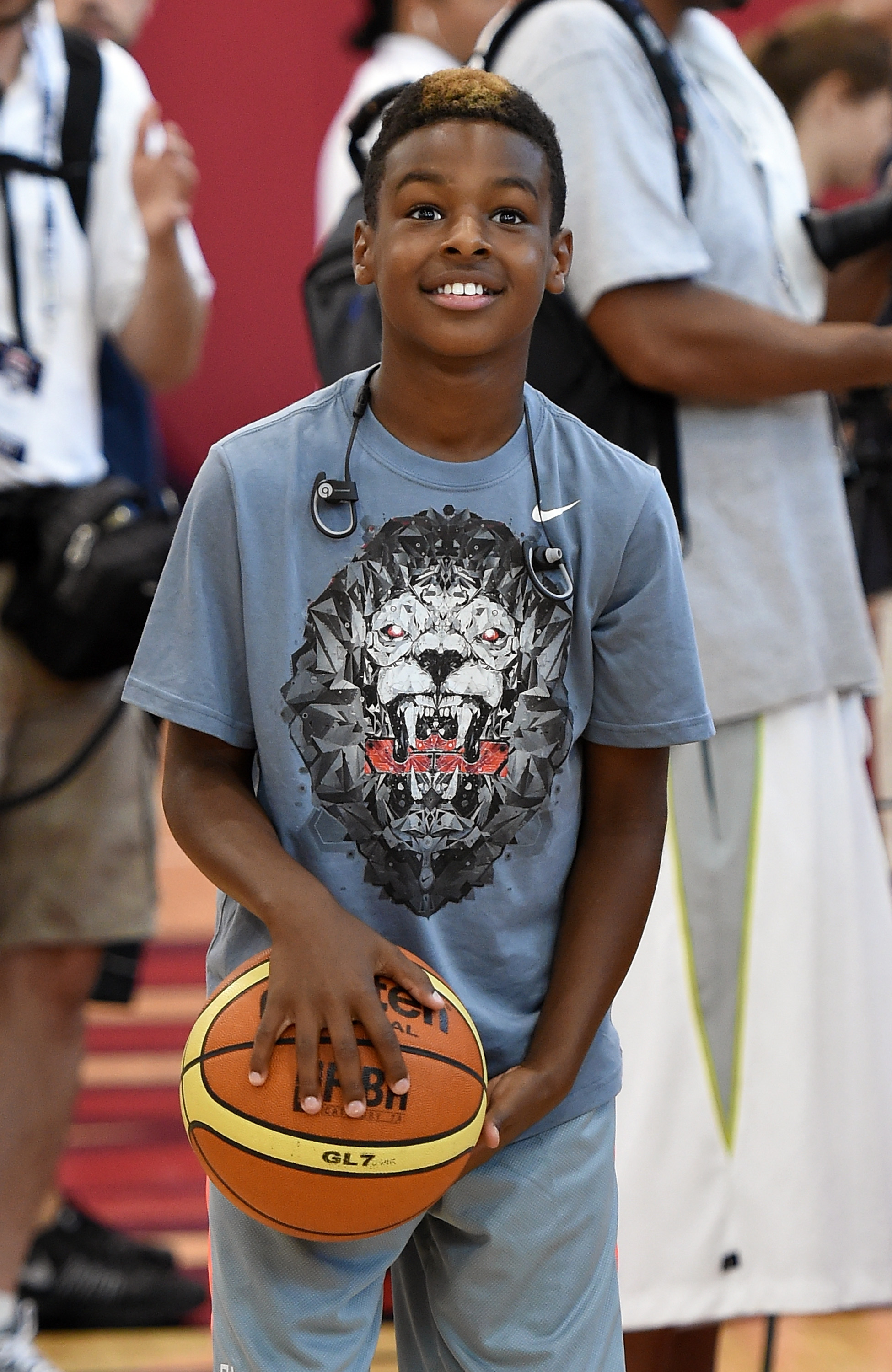 Bronny James im Trainingslager der Männer-Basketball-Nationalmannschaft der USA in Las Vegas, 2015 | Quelle: Getty Images