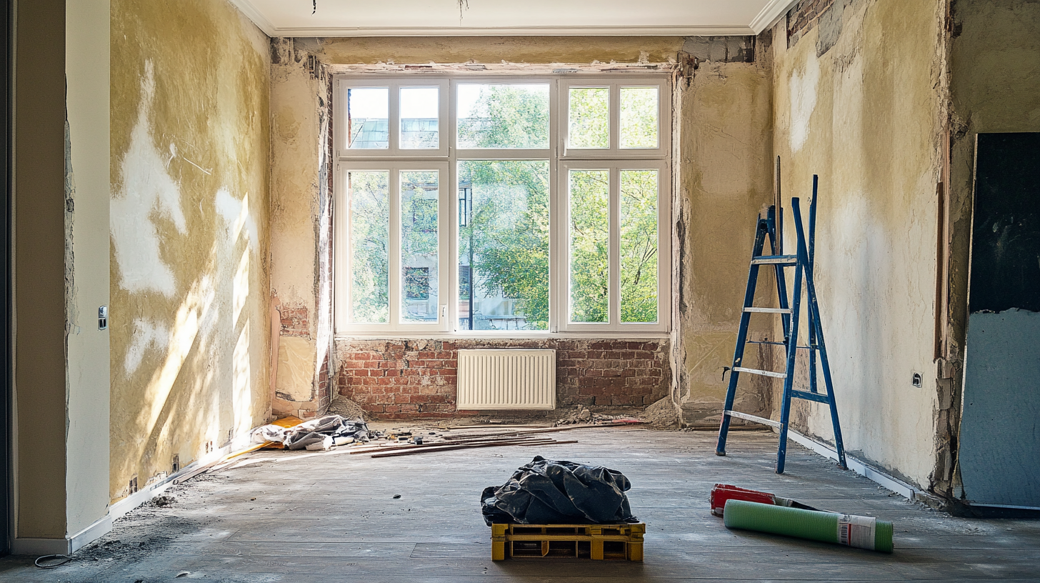 Die Renovierung des Hauses ist im Gange | Quelle: Midjourney