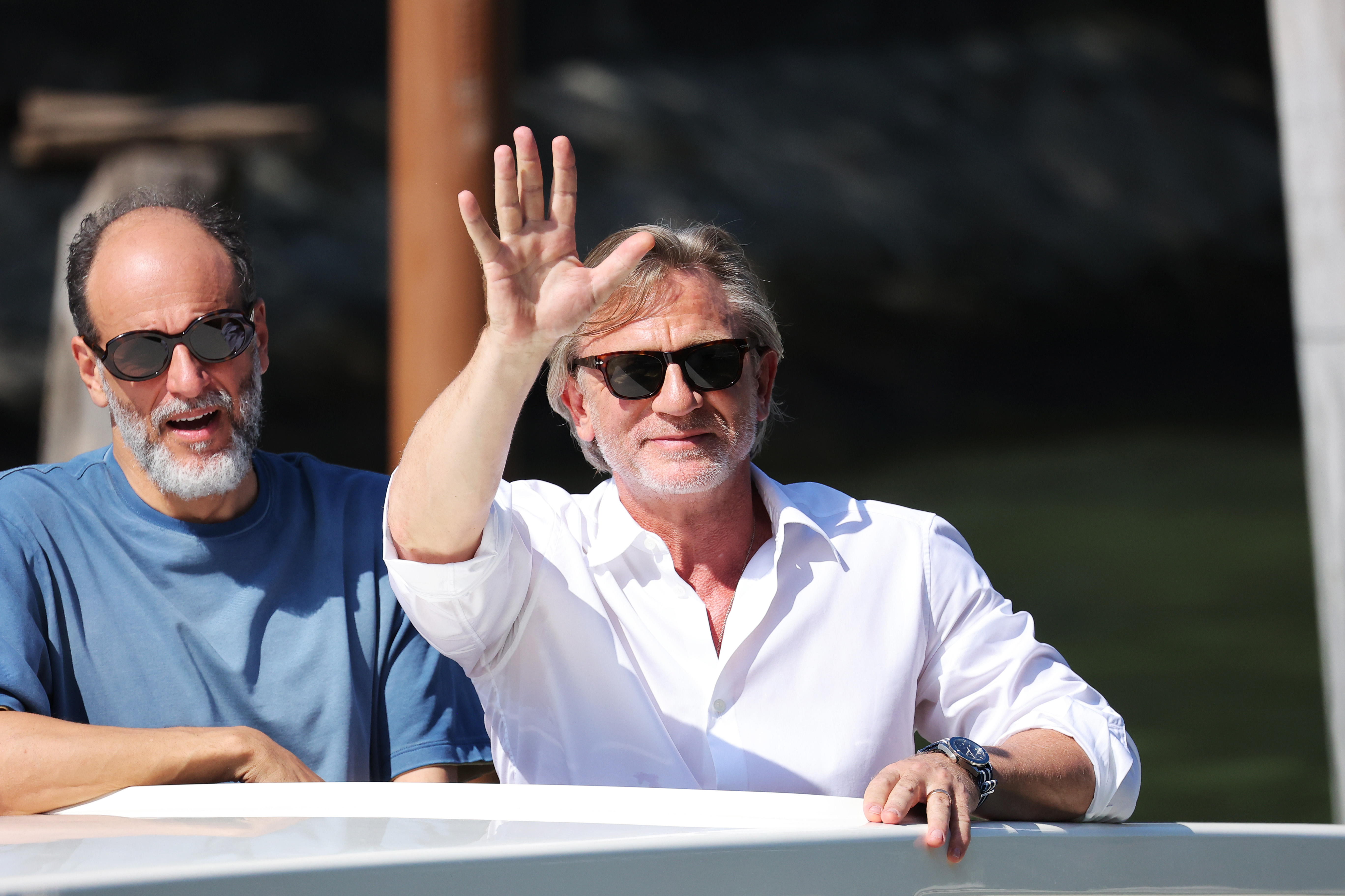 Luca Guadagnino and Daniel Craig am 03. September 2024 in Venedig, Italien | Quelle: Getty Images