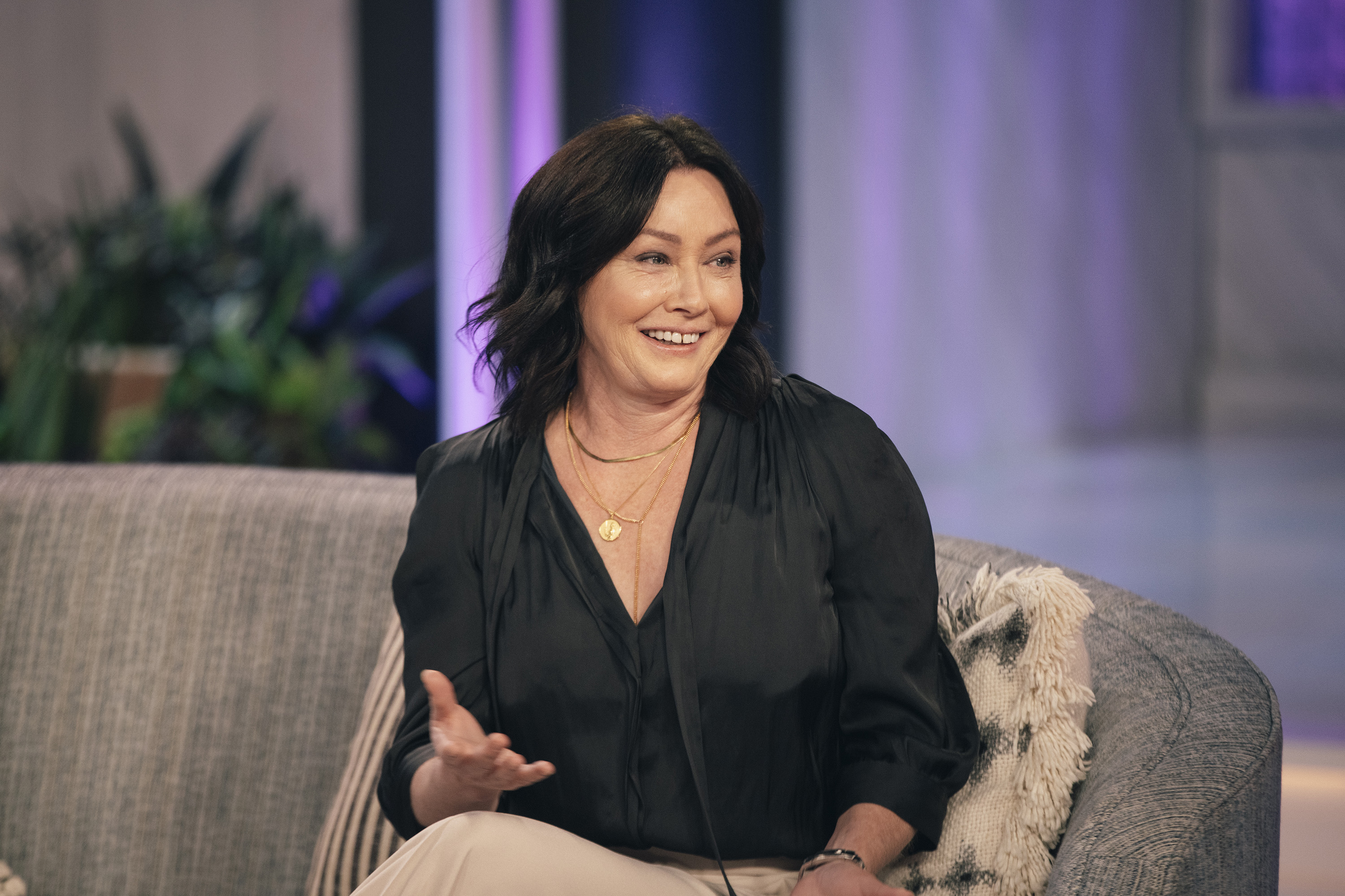 Shannen Doherty in Staffel 3 der "The Kelly Clarkson Show" am 8. September 2021 | Quelle: Getty Images