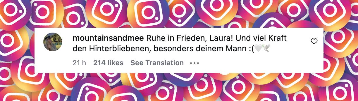 Follower zeigen ihre Anteilnahme | Quelle: Instagram