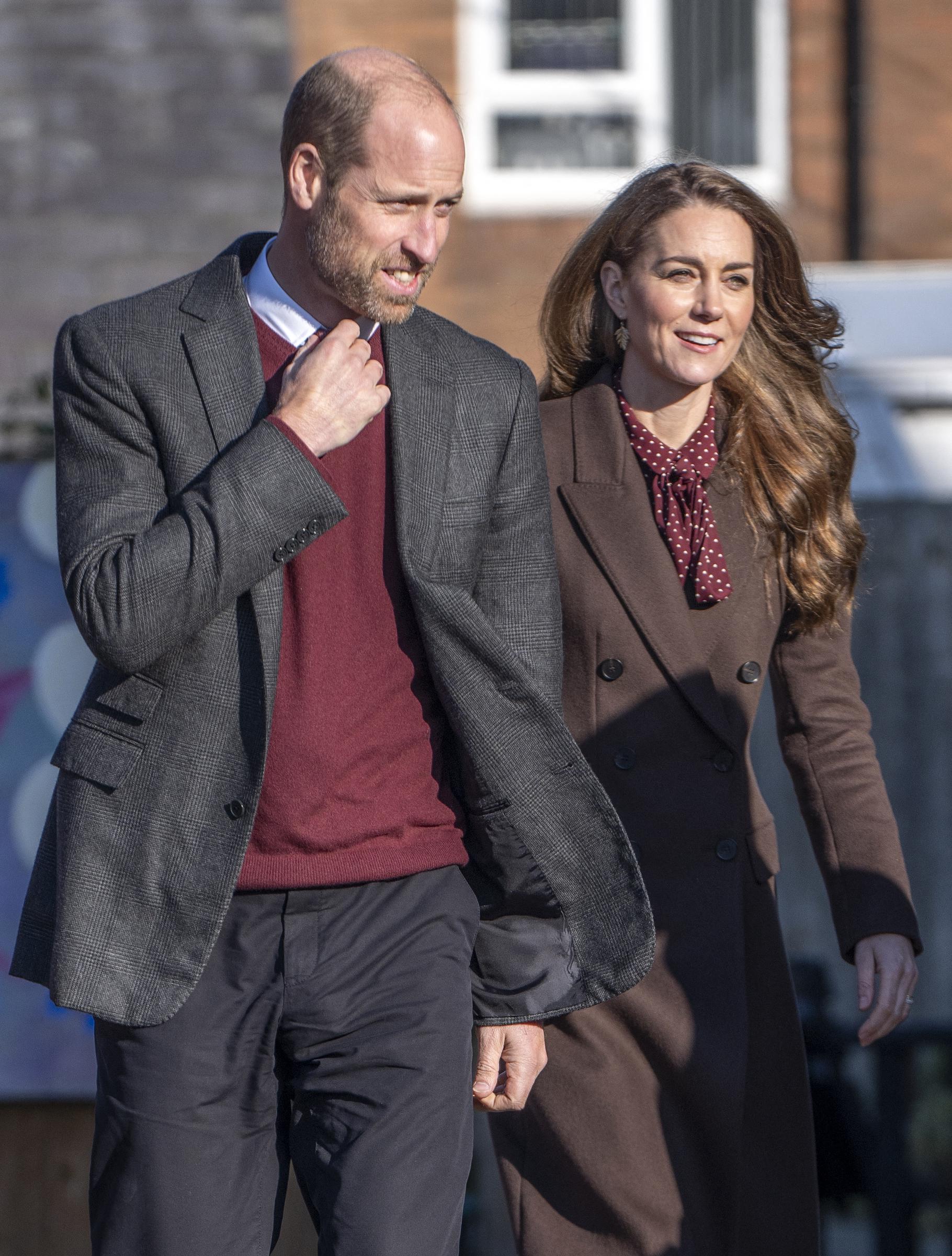 Prinz William und Prinzessin Catherine kommen zu einem Besuch im Southport Community Centre in Southport, Nordwestengland, am 10. Oktober 2024 | Quelle: Getty Images