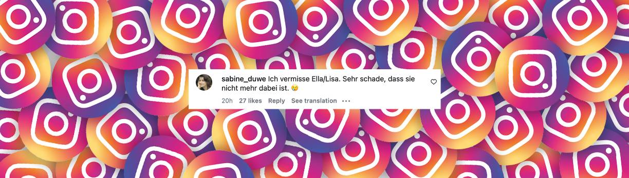 Nutzer teilt seine Meinung zur neuen Besetzung der Rolle | Quelle: Instagram/inallerfreundschaft_official