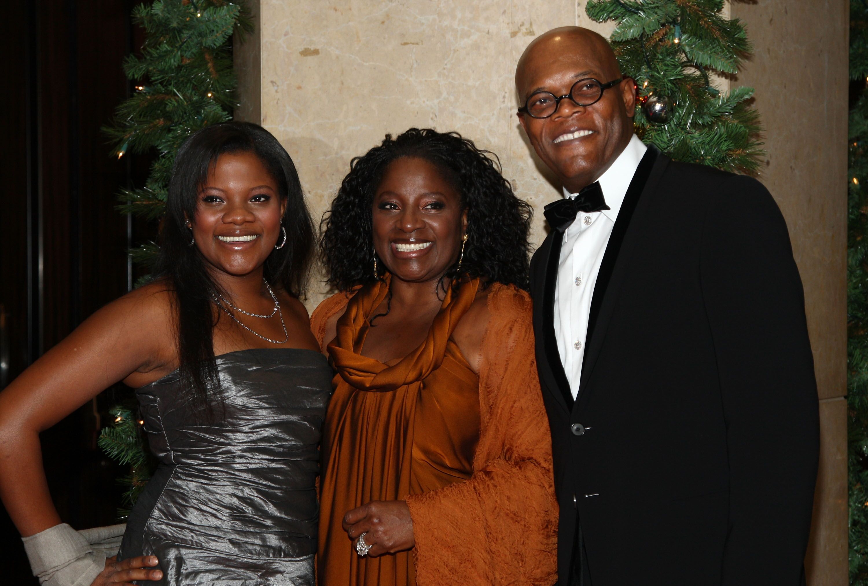 Samuel L. Jackson, Ehefrau LaTanya Richardson und Tochter Zoe Jackson bei der 23. jährlichen American Cinematheque-Show | Quelle: Getty Images