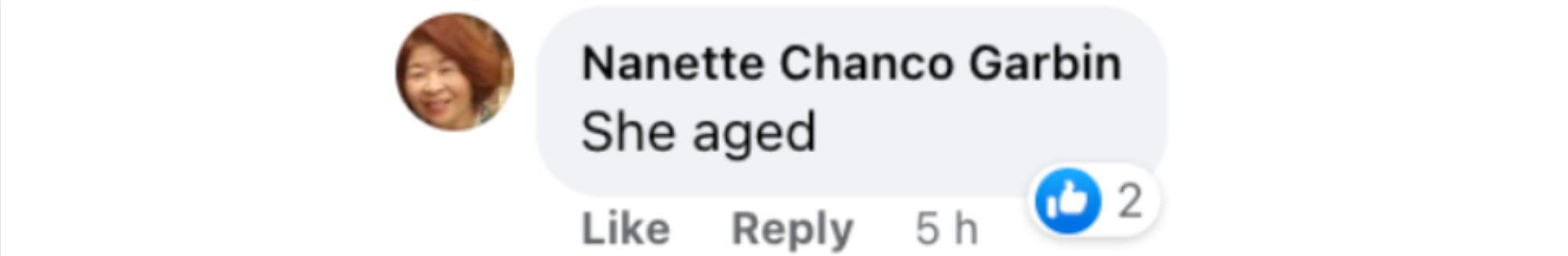 Kommentar eines Fans zu einem Facebook-Post der Daily Mail, der Jennifer Aniston am 15. März 2023 in Paris, Frankreich, zeigt | Quelle: Facebook/Daily Mail