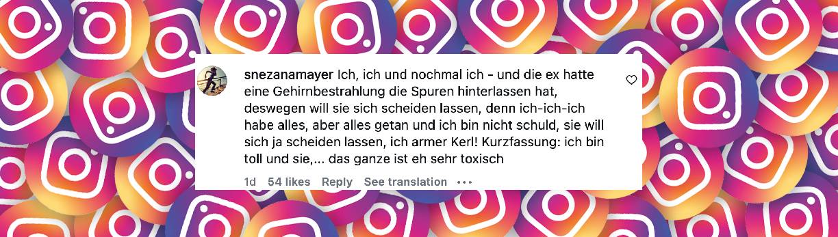 Instagram-Kommentar | Quelle: instagram.com