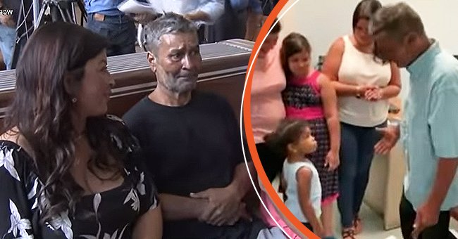 Jose Lopez sieht nach 2 Jahrzehnten seine Töchter wieder. | Quelle: youtube.com/Inside Edition
