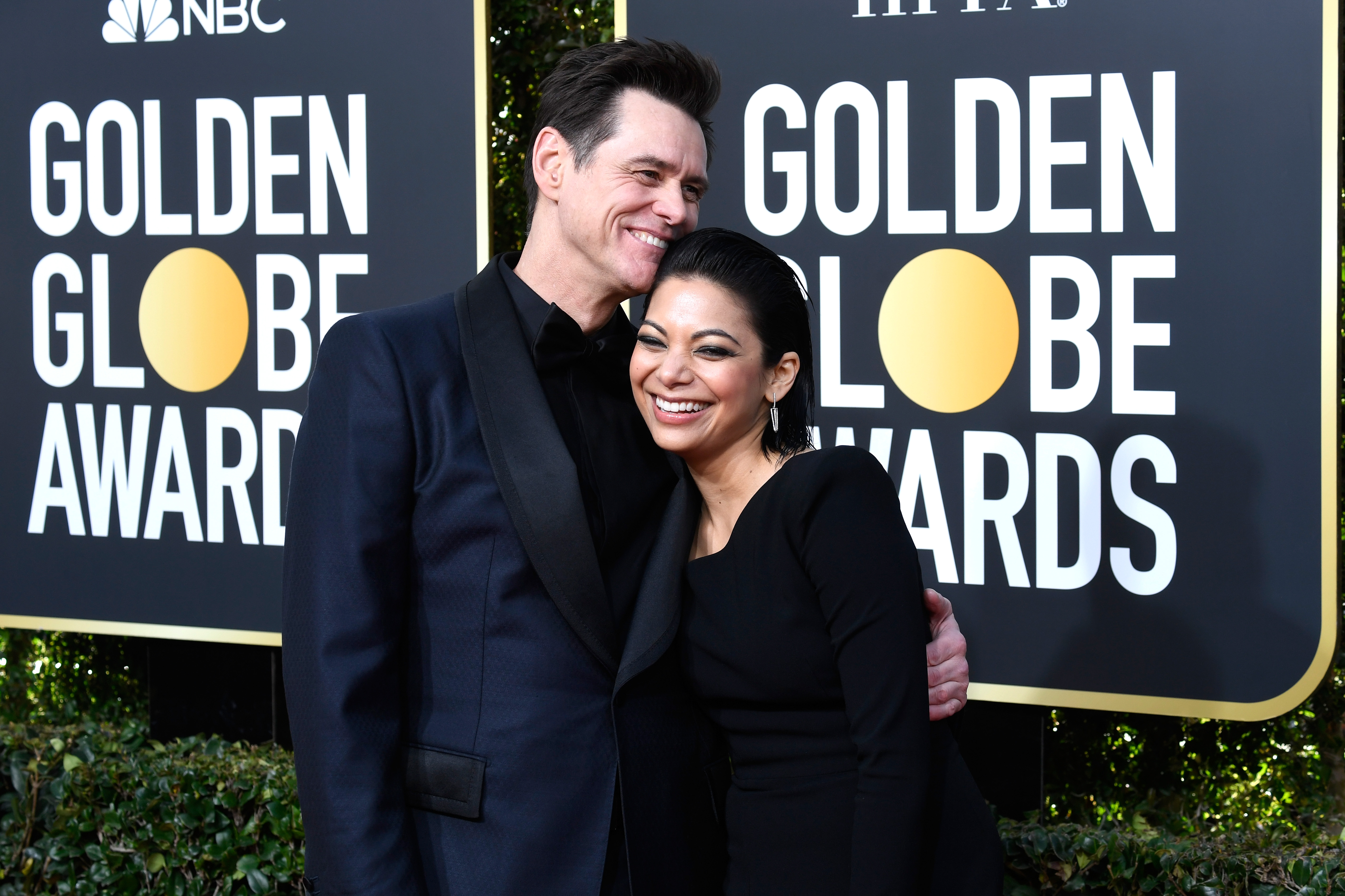 Carrey war später mit seiner „Kidding“-Kollegin Ginger Gonzaga liiert; die Beziehung wurde Anfang 2019 öffentlich bekannt. Ihre Beziehung endete später im selben Jahr, nachdem sie weniger als ein Jahr zusammen gewesen waren. | Quelle: Getty Images