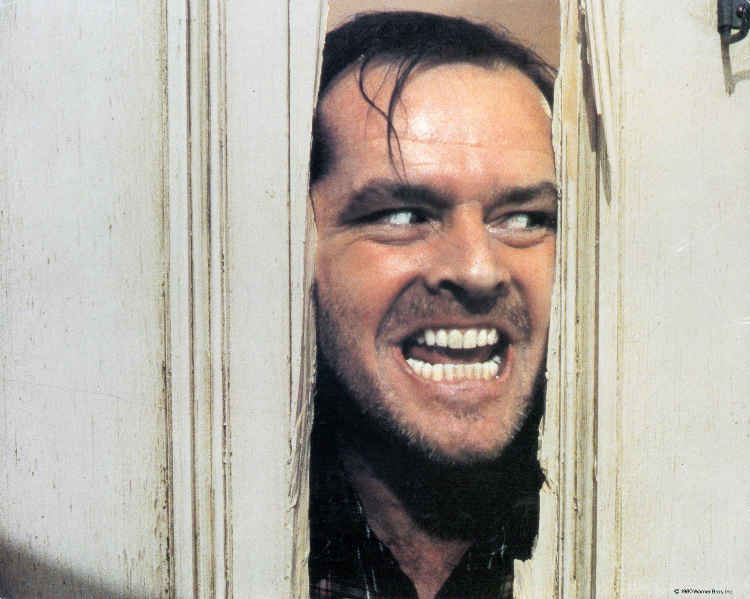 Jack Nicholson am Set von "The Shining", 1980 | Quelle: Getty Images