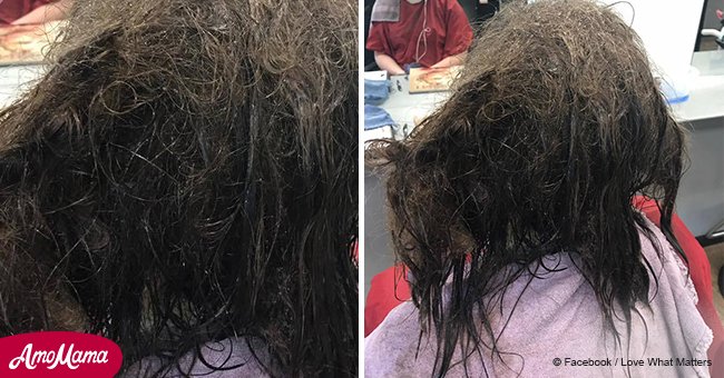 Eine Friseurin verwandelt die verfilzten Haare einer depressiven Jugendlichen und man kann sie kaum wiedererkennen