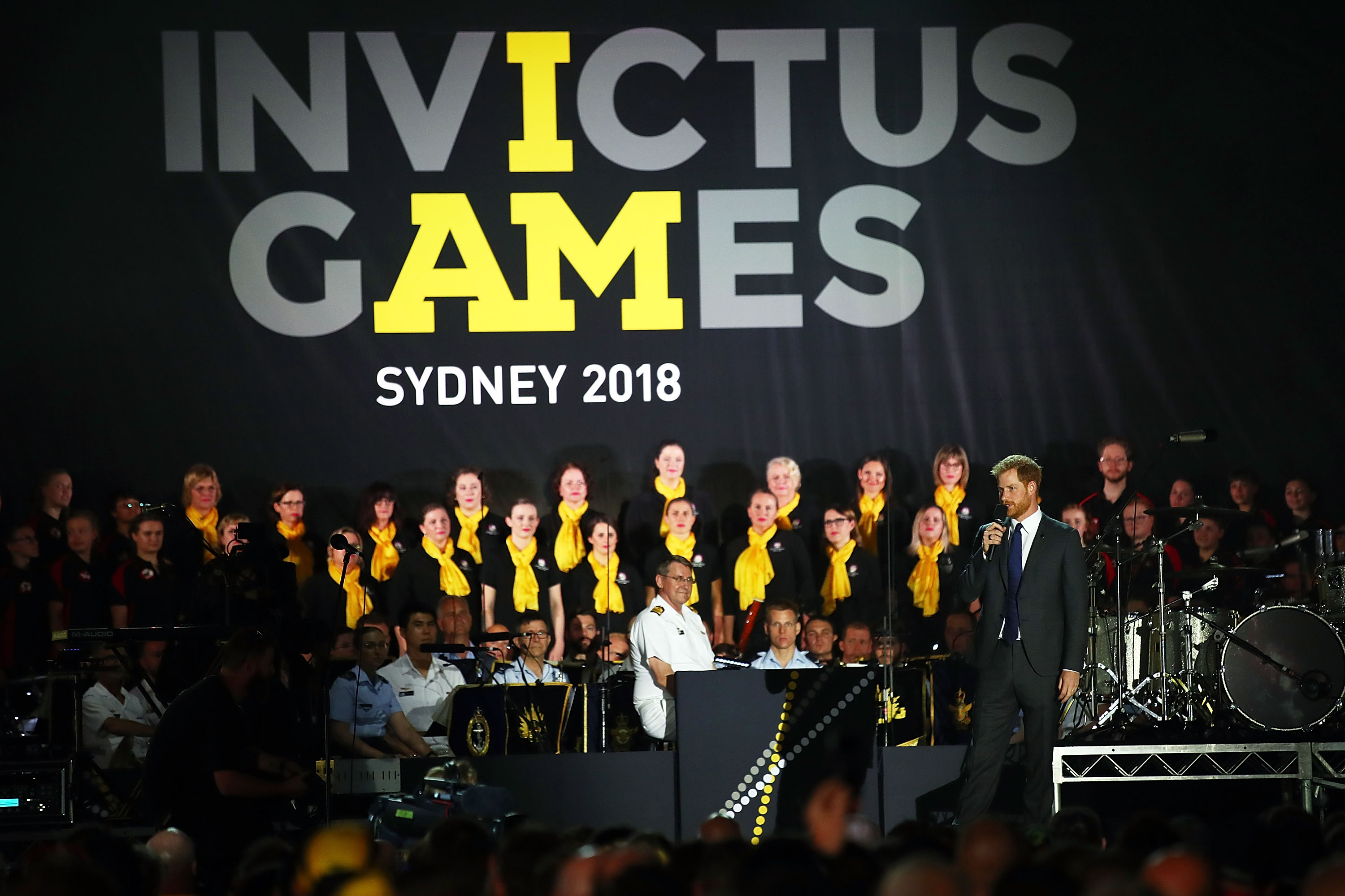 Prinz Harry spricht während der Eröffnungszeremonie der nvictus Games Sydney 2018 im Sydney Opera House am 20. Oktober 2018 in Sydney, Australien | Quelle: Getty Images
