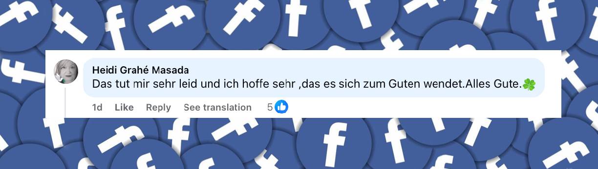 Facebook-Kommentare der Fans | Quelle: facebook.com/Bunte.de/posts/pfbid02hn7HGEKTsFjcHYuJ2k2sQGUaZPmgsCDPEQiF5uZtRSz5KrbtHmGLkbiMS4pnBPg2l?comment_id=1583028919684391
