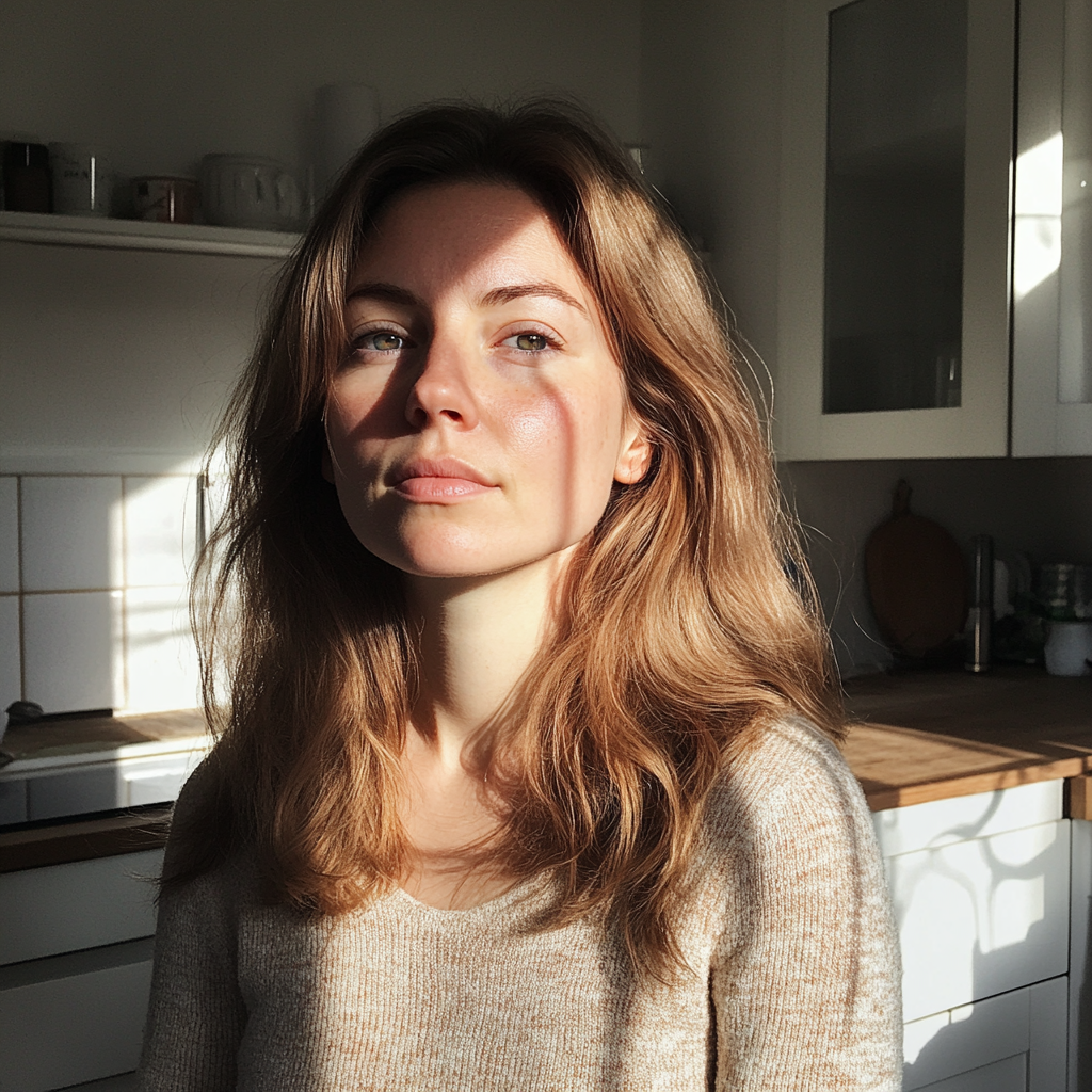 Eine Frau, die in einer Küche steht | Quelle: Midjourney