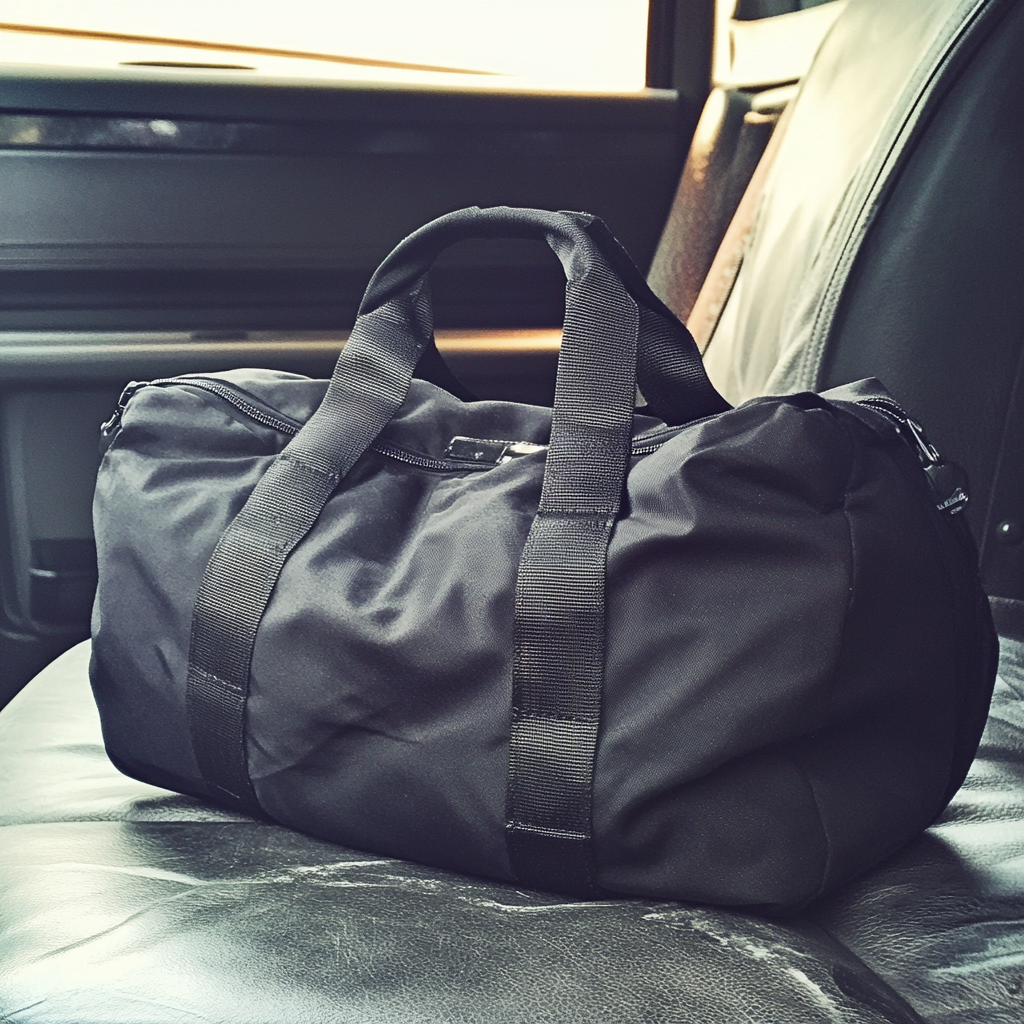 Eine Tasche auf einem Autositz | Quelle: Midjourney