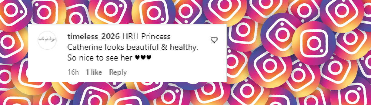 Ein Fan-Kommentar vom 11. August 2024 | Quelle: Instagram/princeandprincessofwales