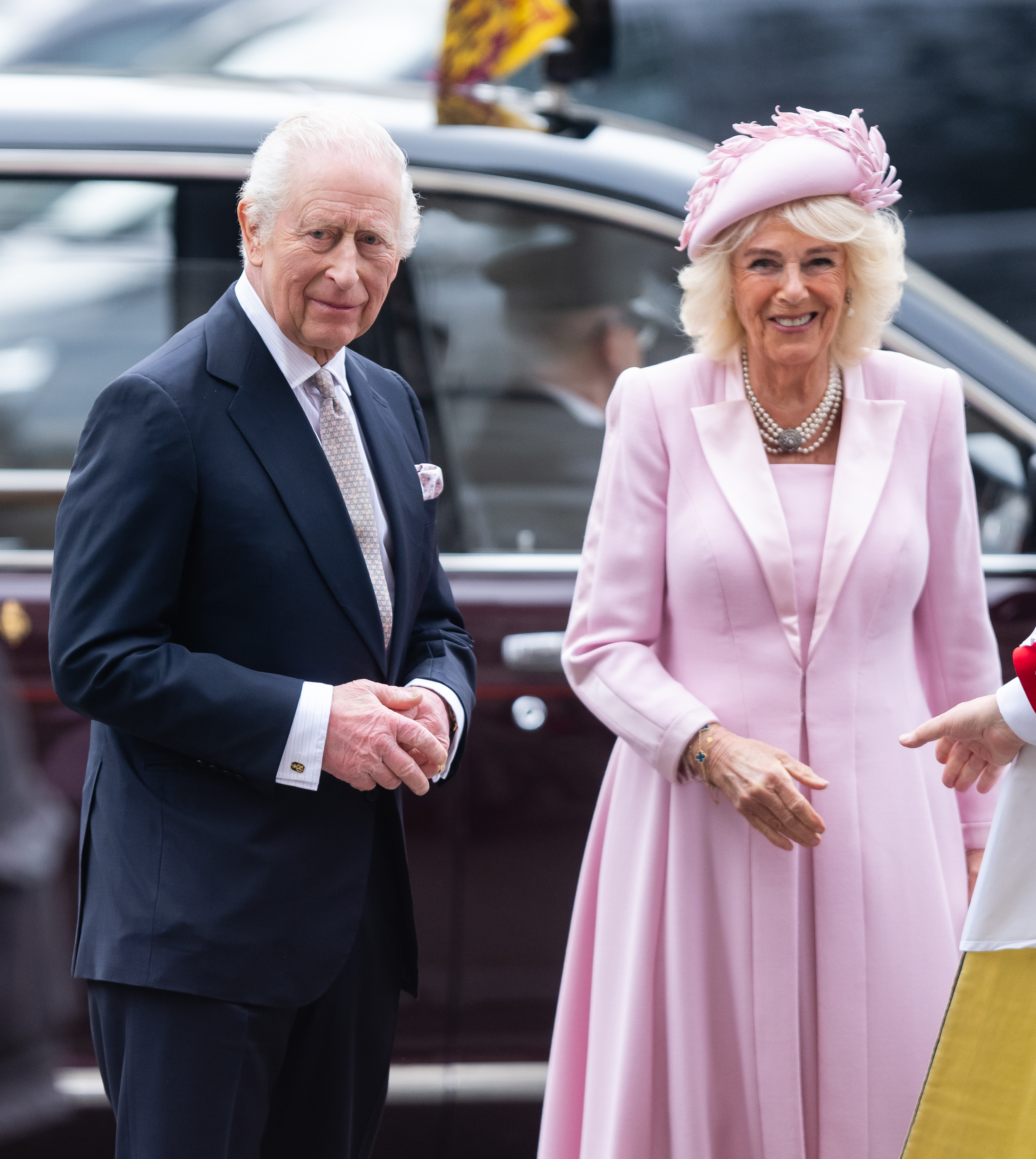 König Charles III. und Königin Camilla nehmen an den Feierlichkeiten zum Commonwealth Day in der Westminster Abbey in London, England, teil: Getty Images