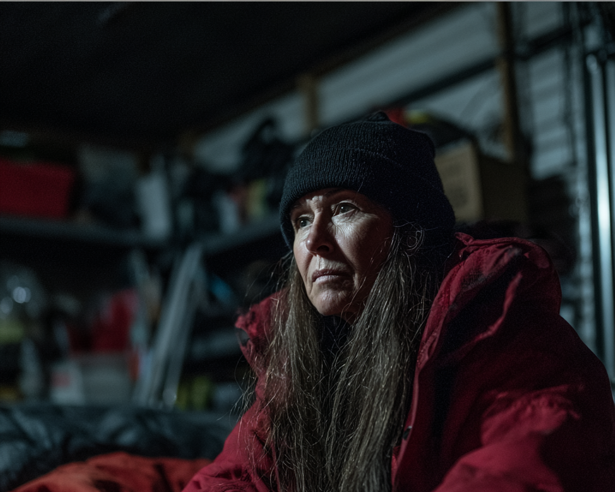 Eine nachdenkliche ältere Frau | Quelle: Midjourney