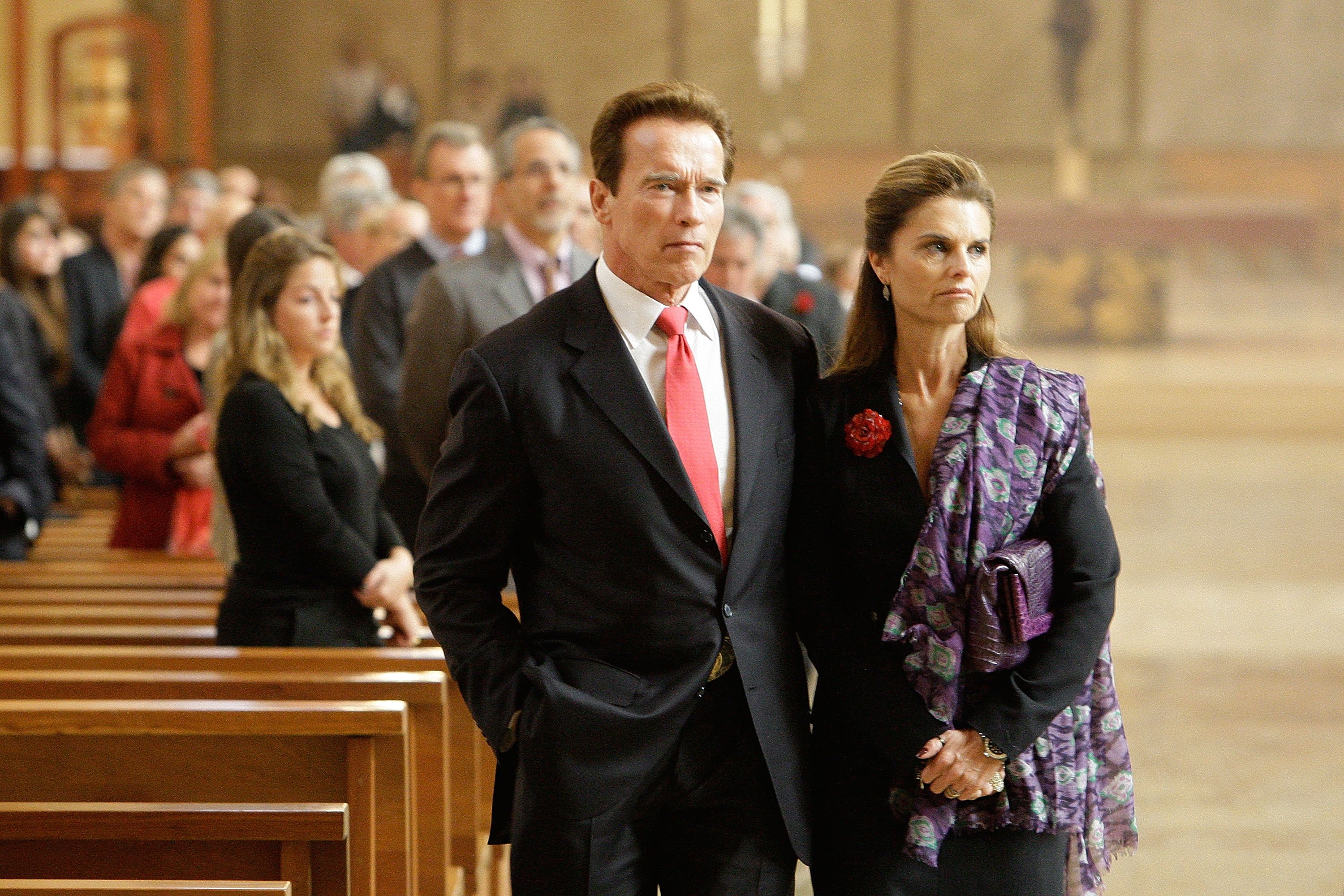 Arnold Schwarzenegger und Ex-Frau Maria Shriver in Los Angeles im Jahr 2010 |  Quelle: Getty Images