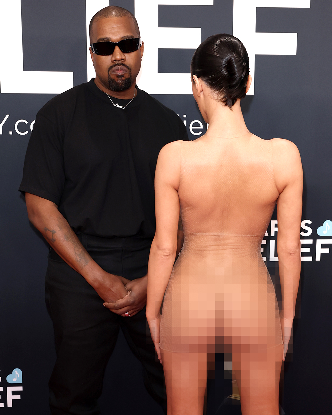 Kanye West und Bianca Censori am 2. Februar 2025 | Quelle: Getty Images