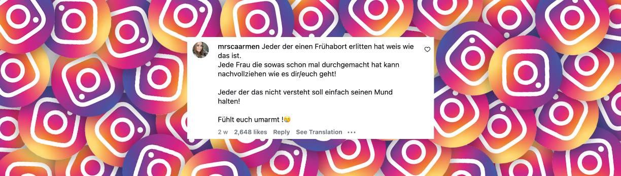 Nutzer spricht sein Mitgefühl aus | Quelle: Instagram/palinamin & Instagram/julienco_