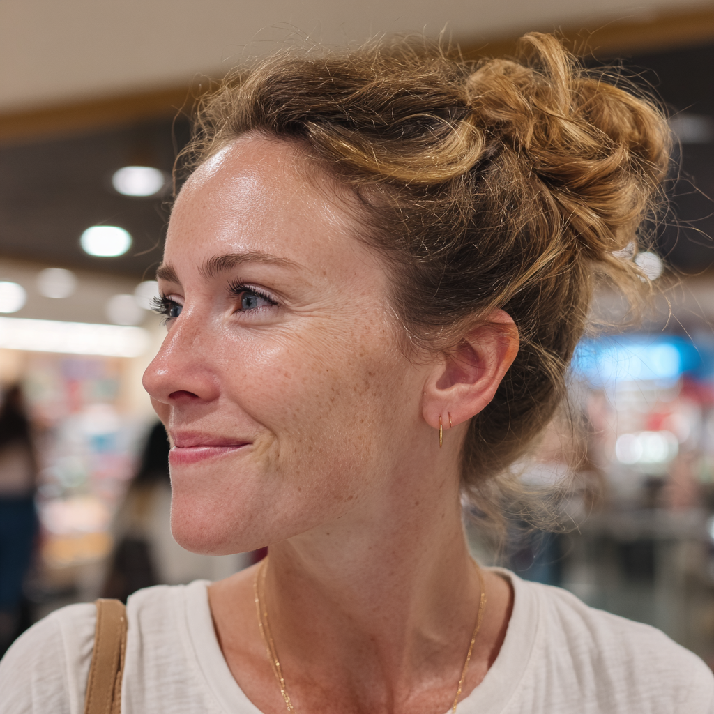 Eine Nahaufnahme einer lächelnden Frau | Quelle: Midjourney