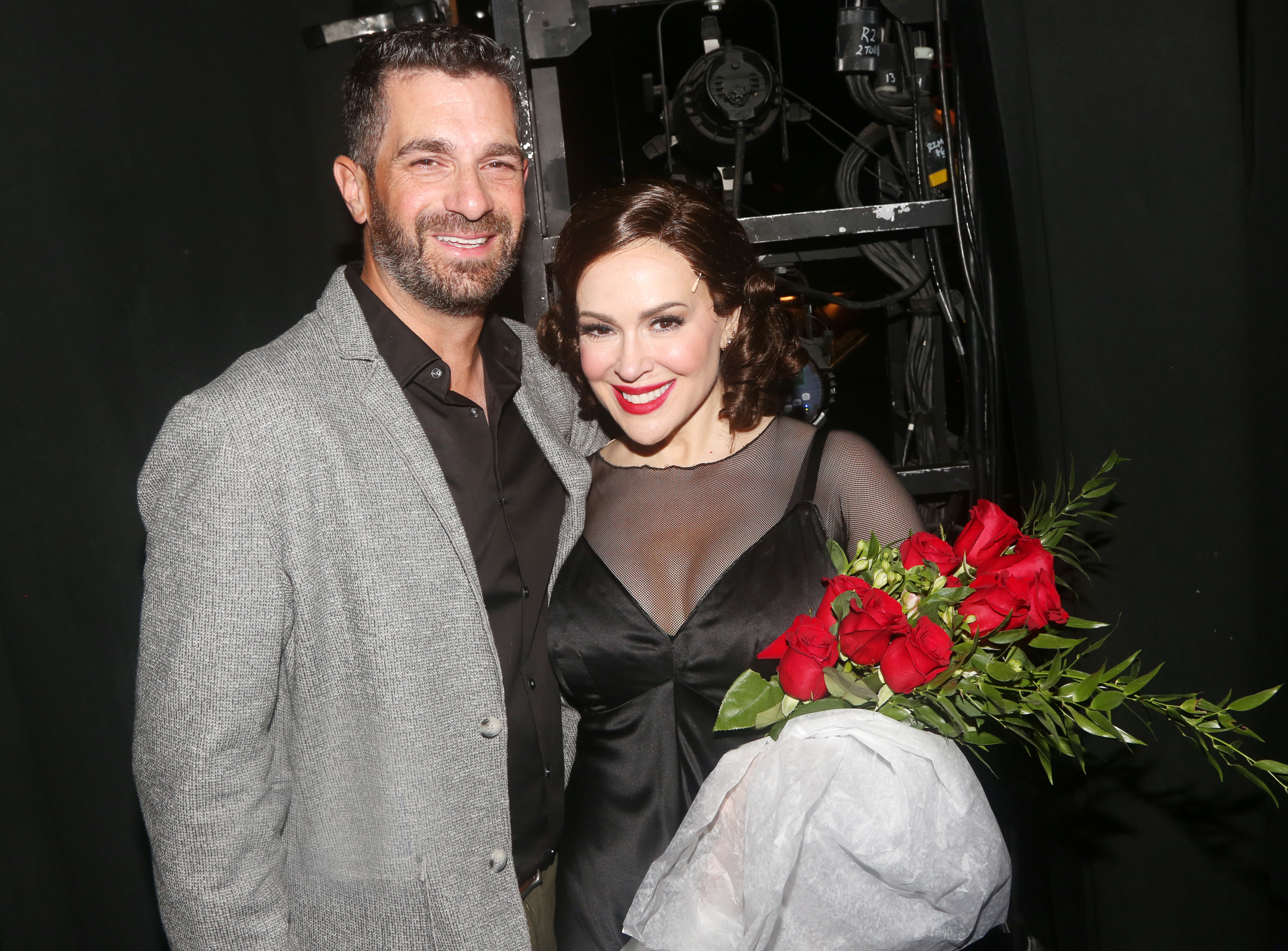 David Bugliari und Alyssa Milano am 16. September 2024 in New York City | Quelle: Getty Images