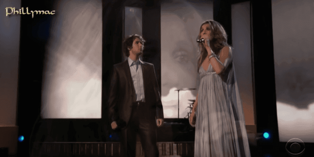 Josh Groban und Celine Dion - Quelle: YouTube/Phillymacvideos