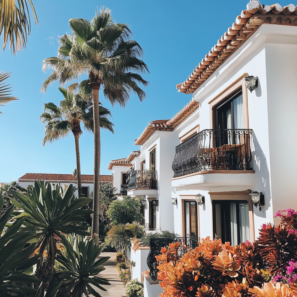 Das Äußere eines schönen Resorts | Quelle: Midjourney