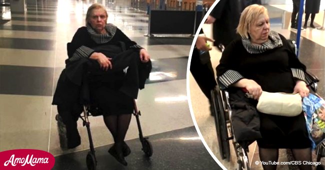 Eine 67-jährige in Rollstuhl verbrachte die ganze Nacht alleine in dem Flughafen von Chicago