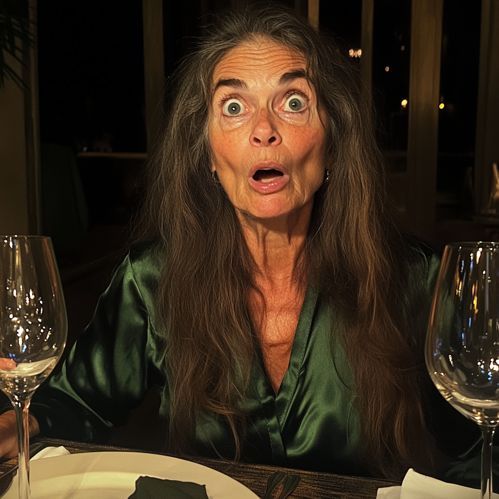 Eine schockierte Frau | Quelle: Midjourney