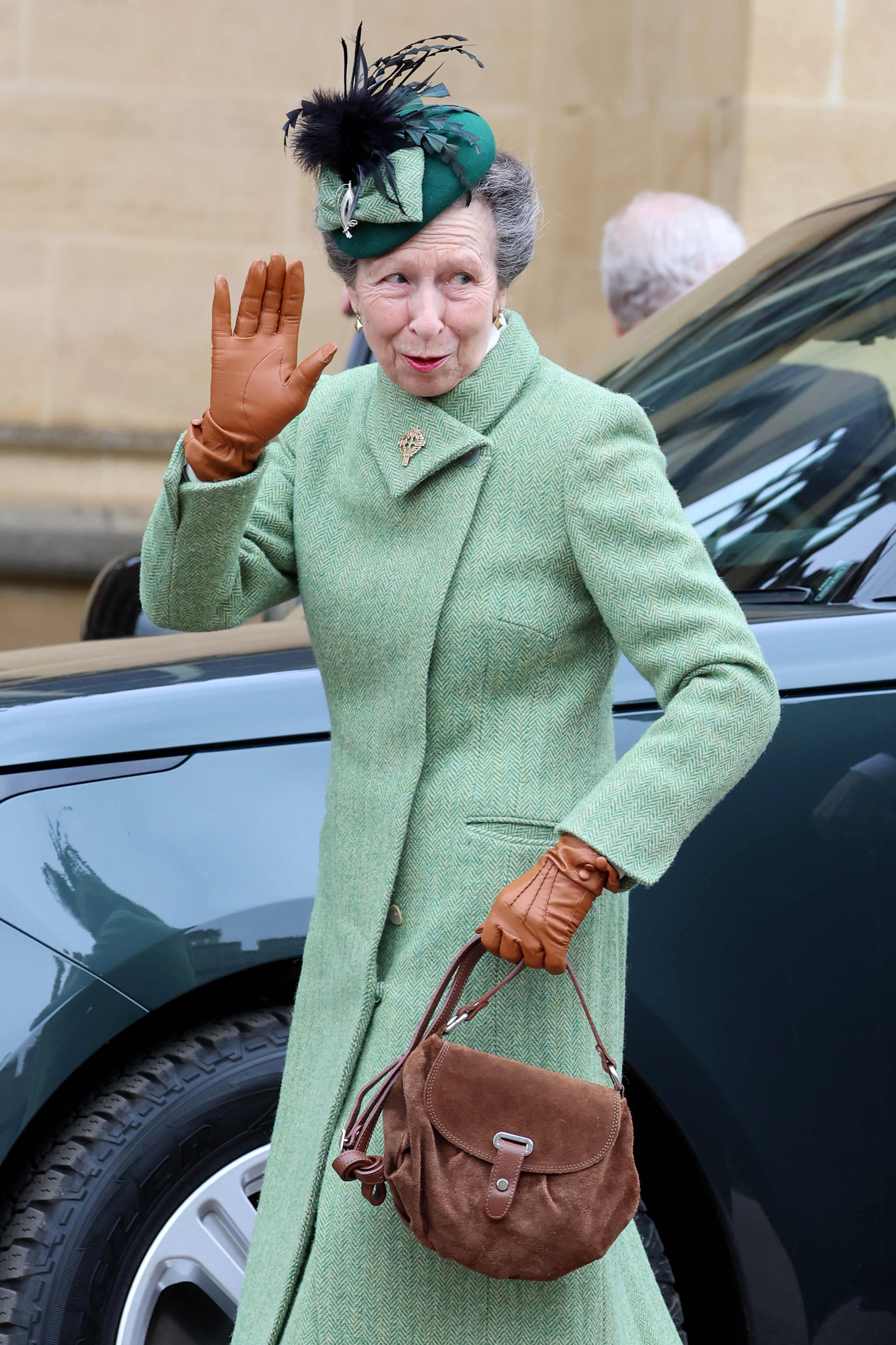 Prinzessin Anne beim Ostergottesdienst auf Schloss Windsor in Windsor, England am 31. März 2024 | Quelle: Getty Images