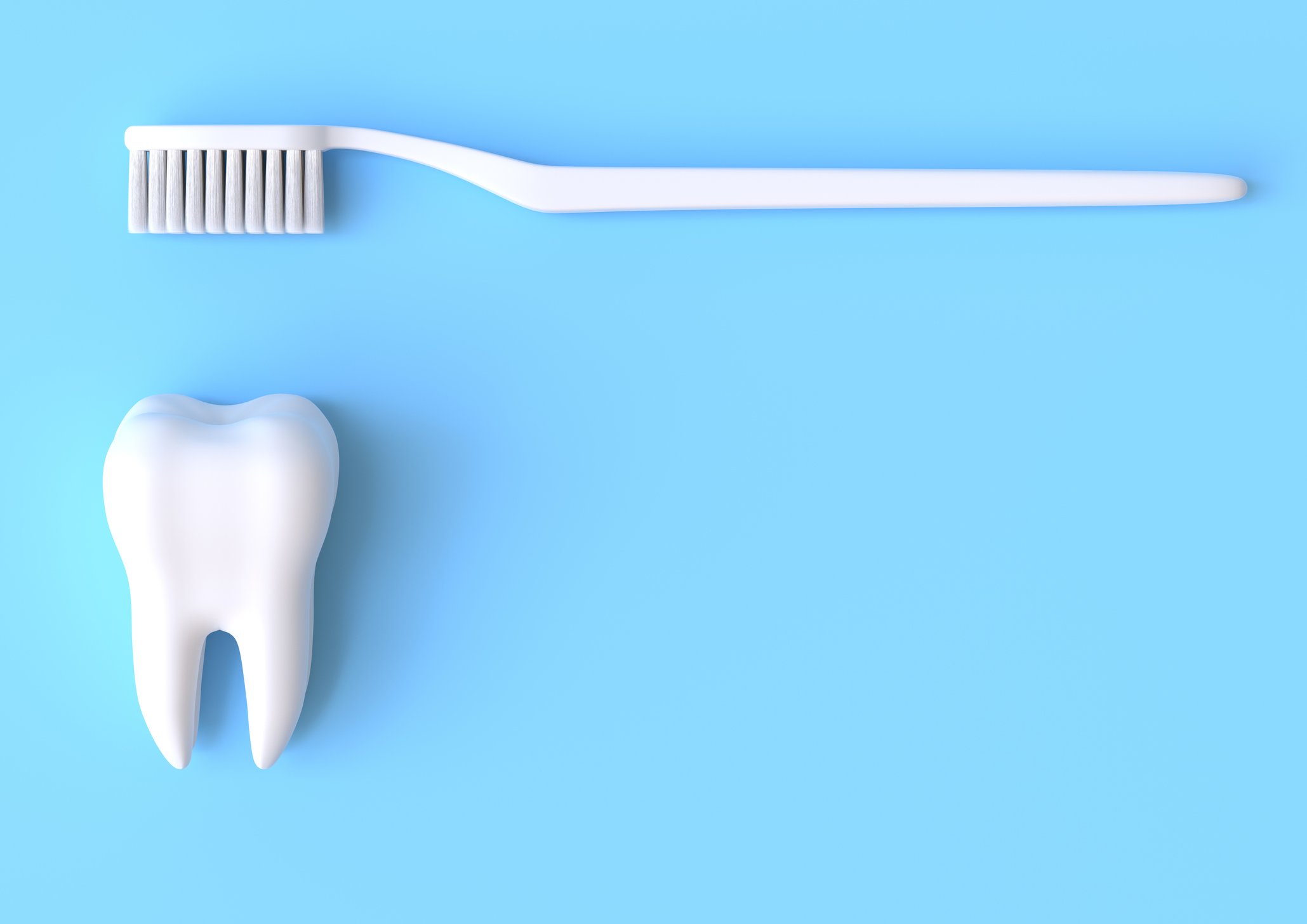 Zahnbürste und weißer Zahn. I Quelle: Foto: Getty Images