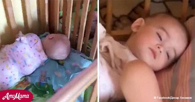 Eine Frau teilt ein dramatisches Video von Babys mit gebundenen Händen und Beinen in einer privaten Kindertagesstätte