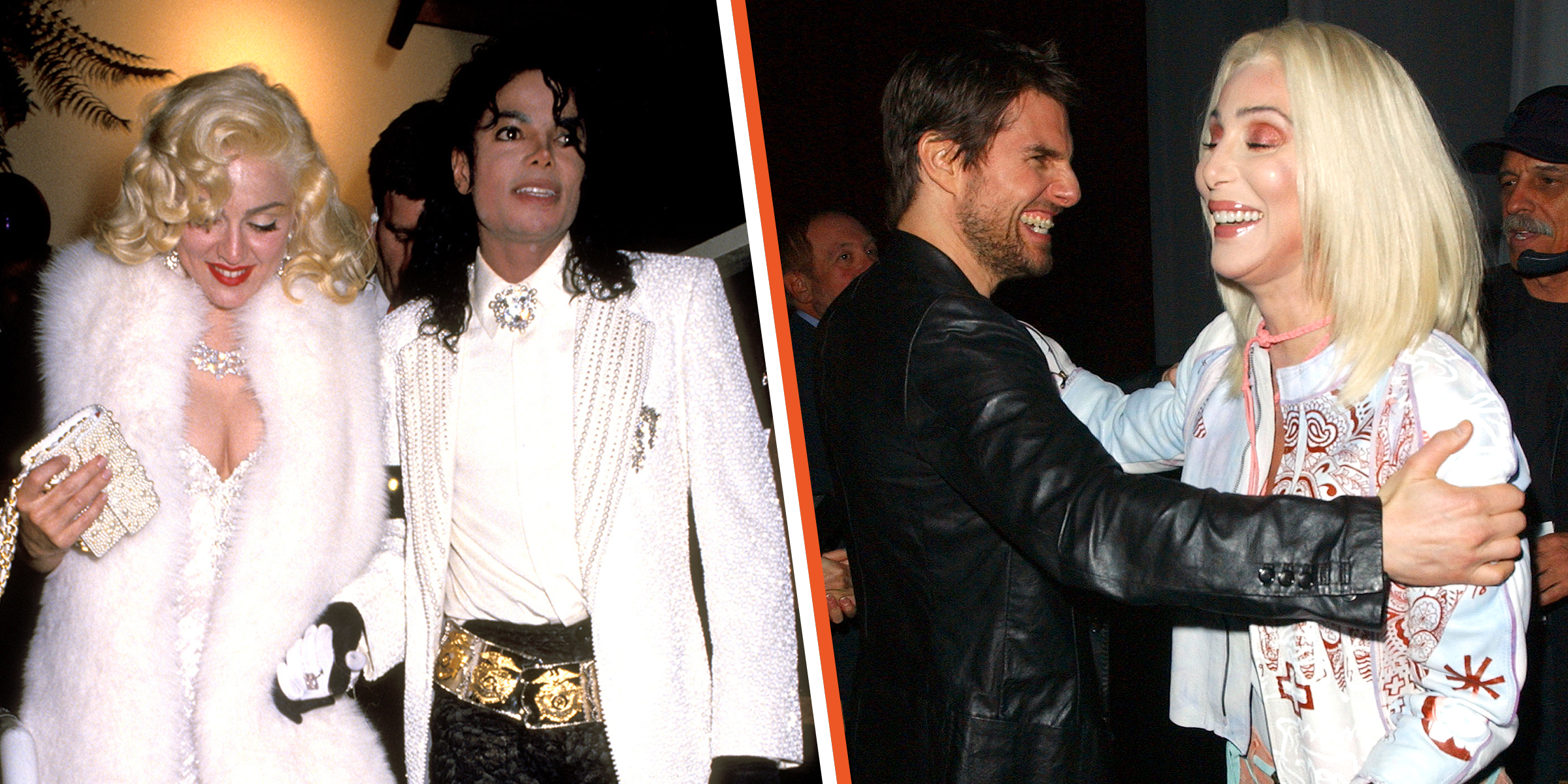 Madonna und Michael Jackson | Tom Cruise und Cher | Quelle: Getty Images