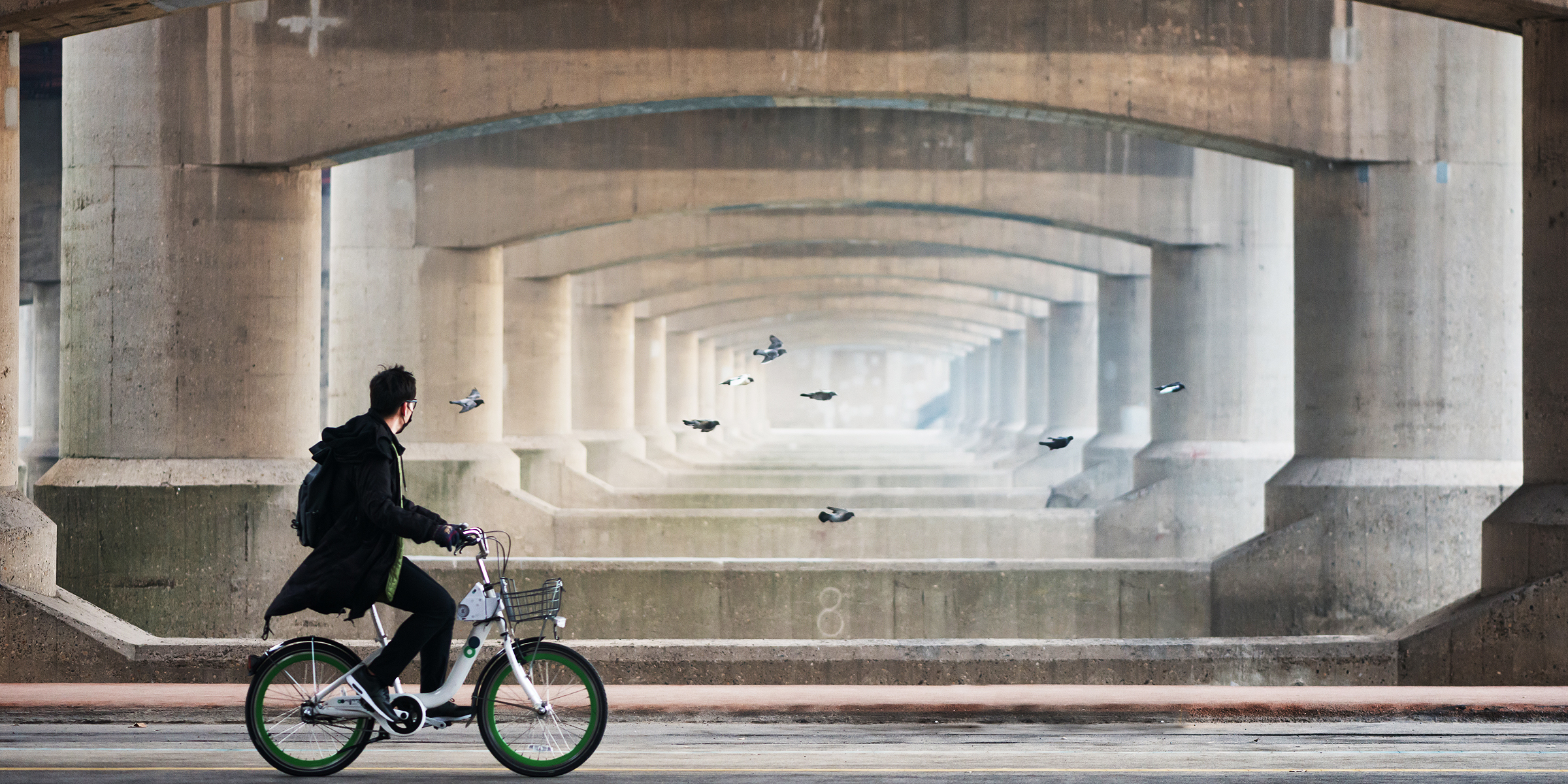 Eine Person auf einem Fahrrad | Quelle: Shutterstock