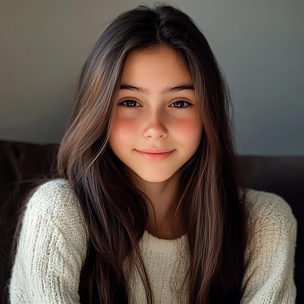 Ein lächelndes Teenager-Mädchen | Quelle: Midjourney