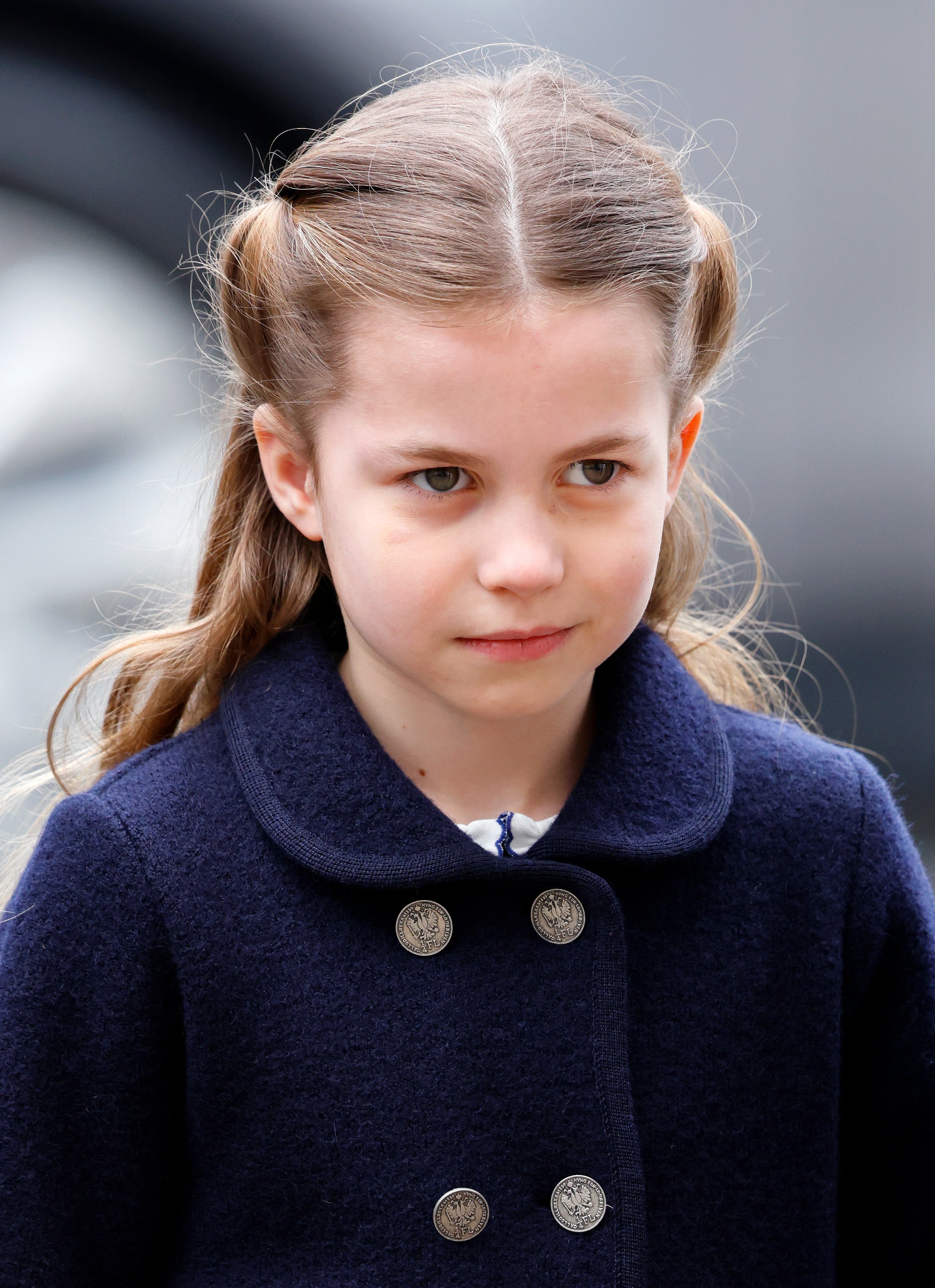 Prinzessin Charlotte während eines Dankgottesdienstes für das Leben von Prinz Philip in der Westminster Abbey am 29. März 2022 in London, England. | Quelle: Getty Images